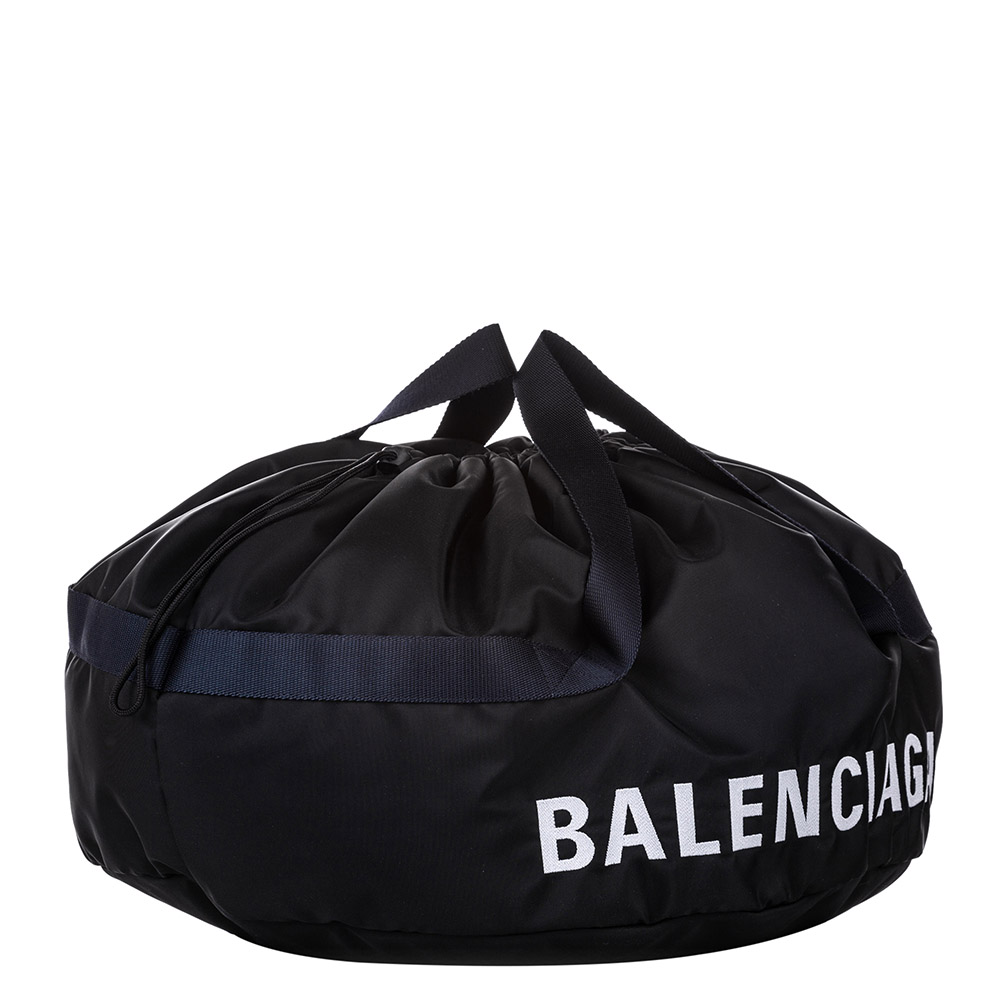 

Balenciaga Black Nylon  Wheel Everyday Travel Bag