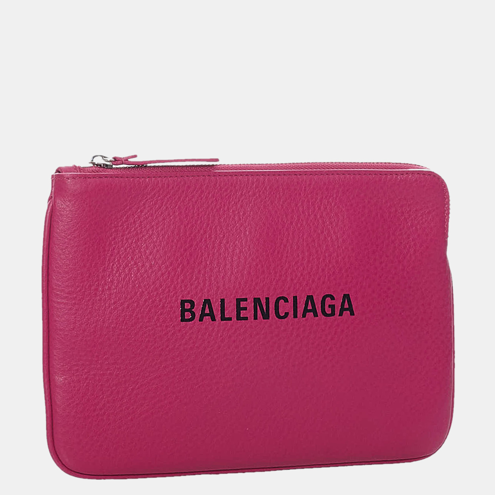 

Balenciaga Pink  Everyday Leather Pouch