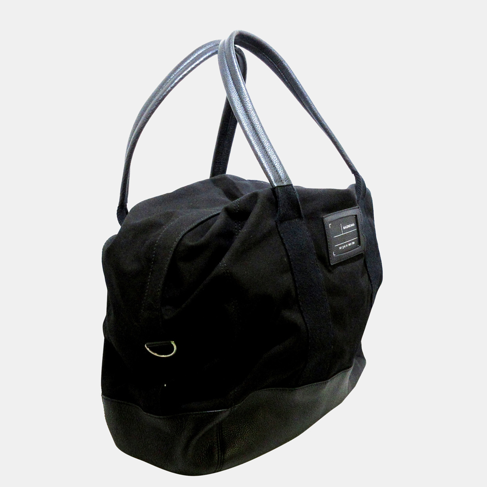 

Balenciaga Black Canvas Travel Bag