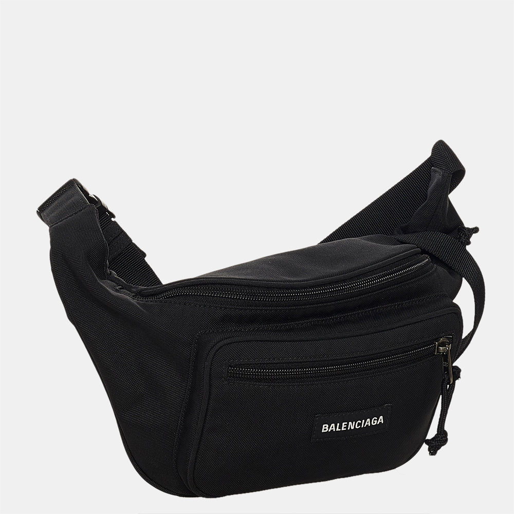 

Balenciaga Black Explorer Nylon Belt Bag