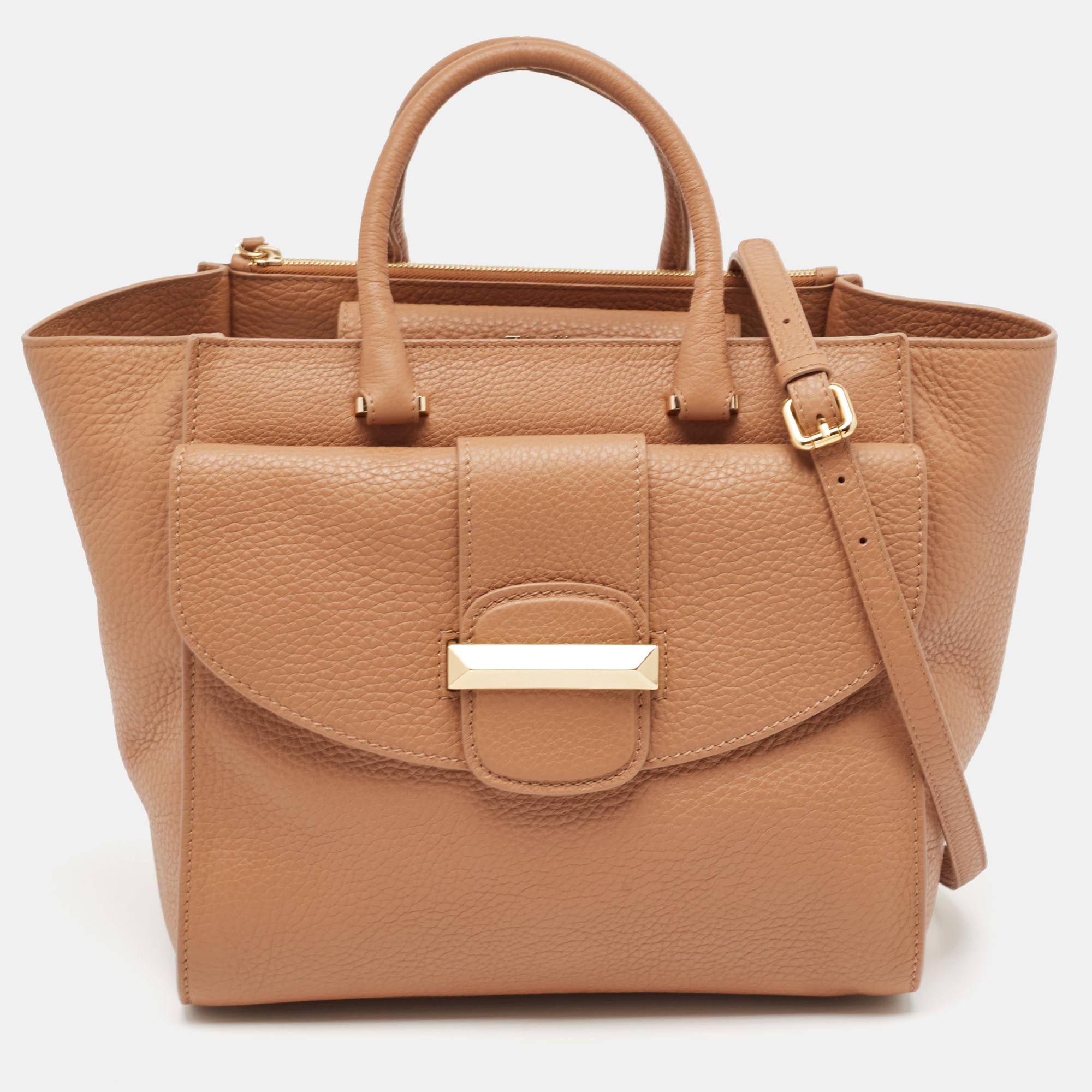 

Ballin Brown Leather Amal Tote