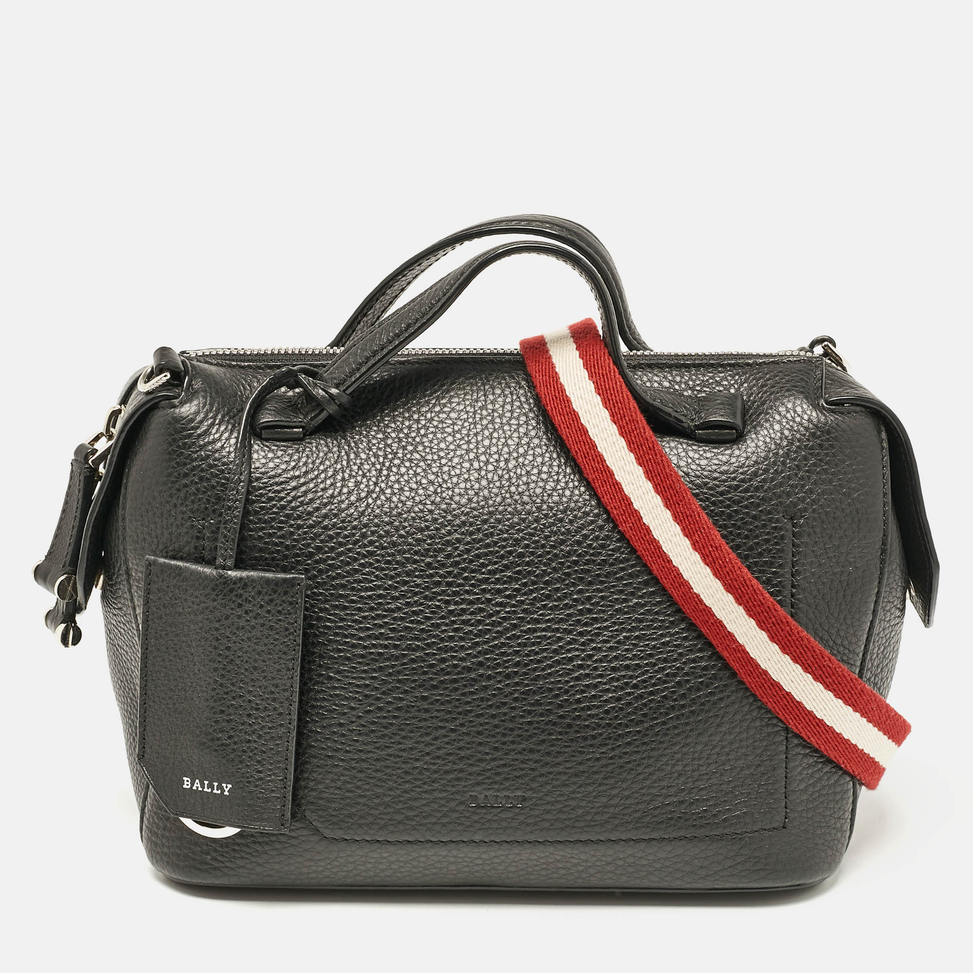 

Bally Black Leather Bowler Shoulder Bag