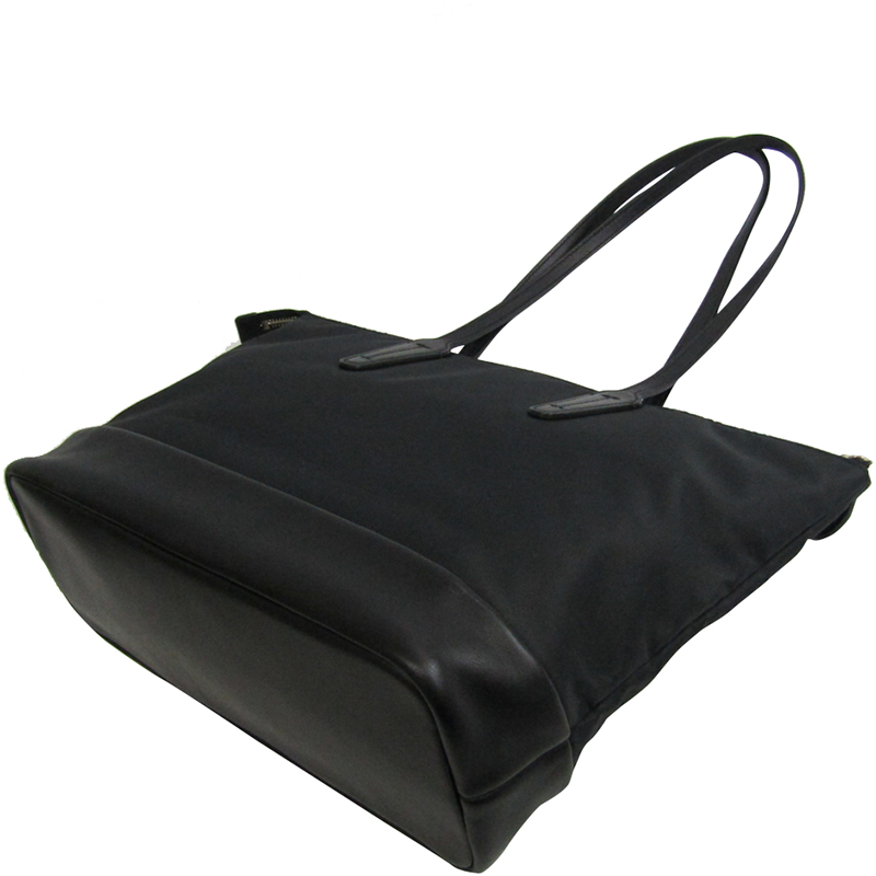 

Bally Black Nylon and Leather Vissi Tote