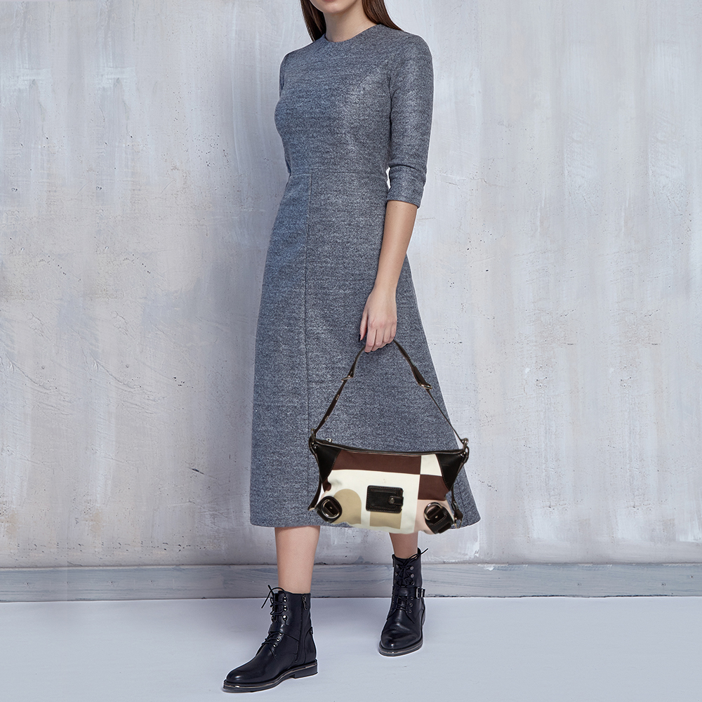 

Bally Multicolor Canvas and Leather Sanluri Shoulder Bag