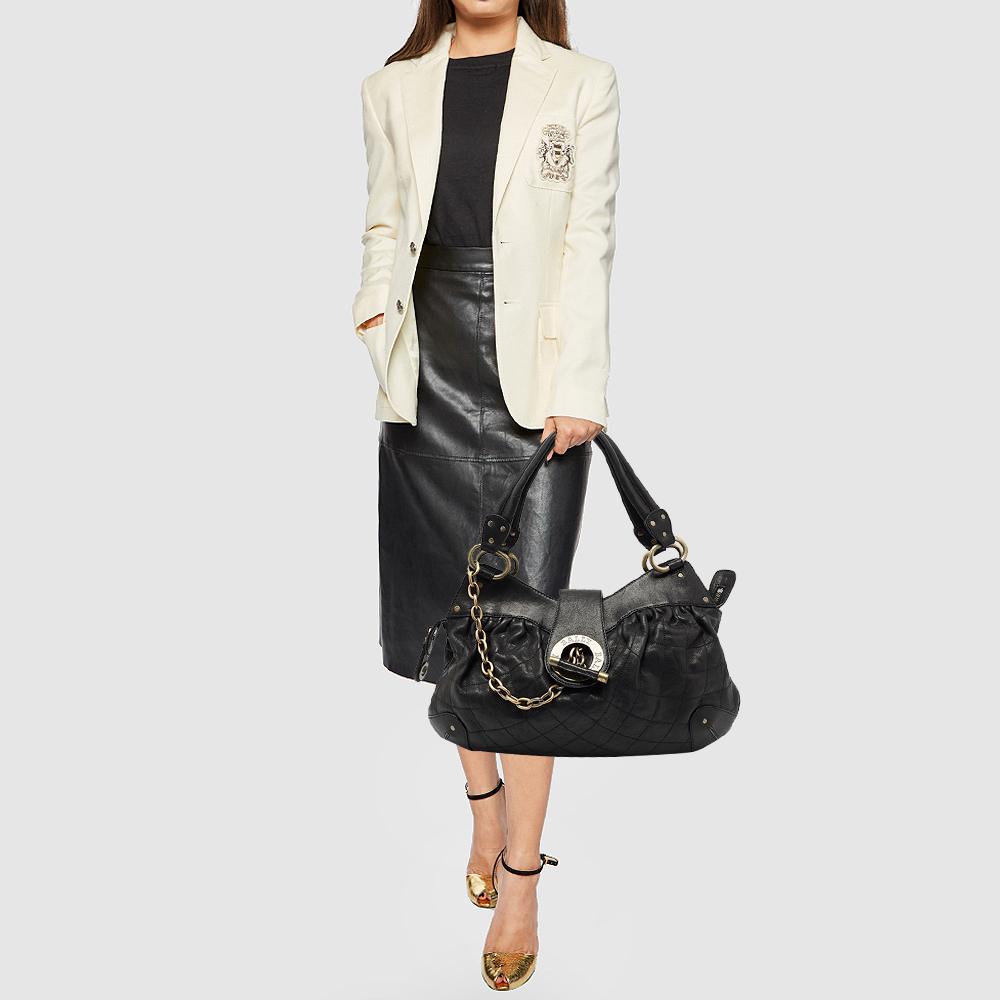

Bally Black Leather Meg T Shoulder Bag