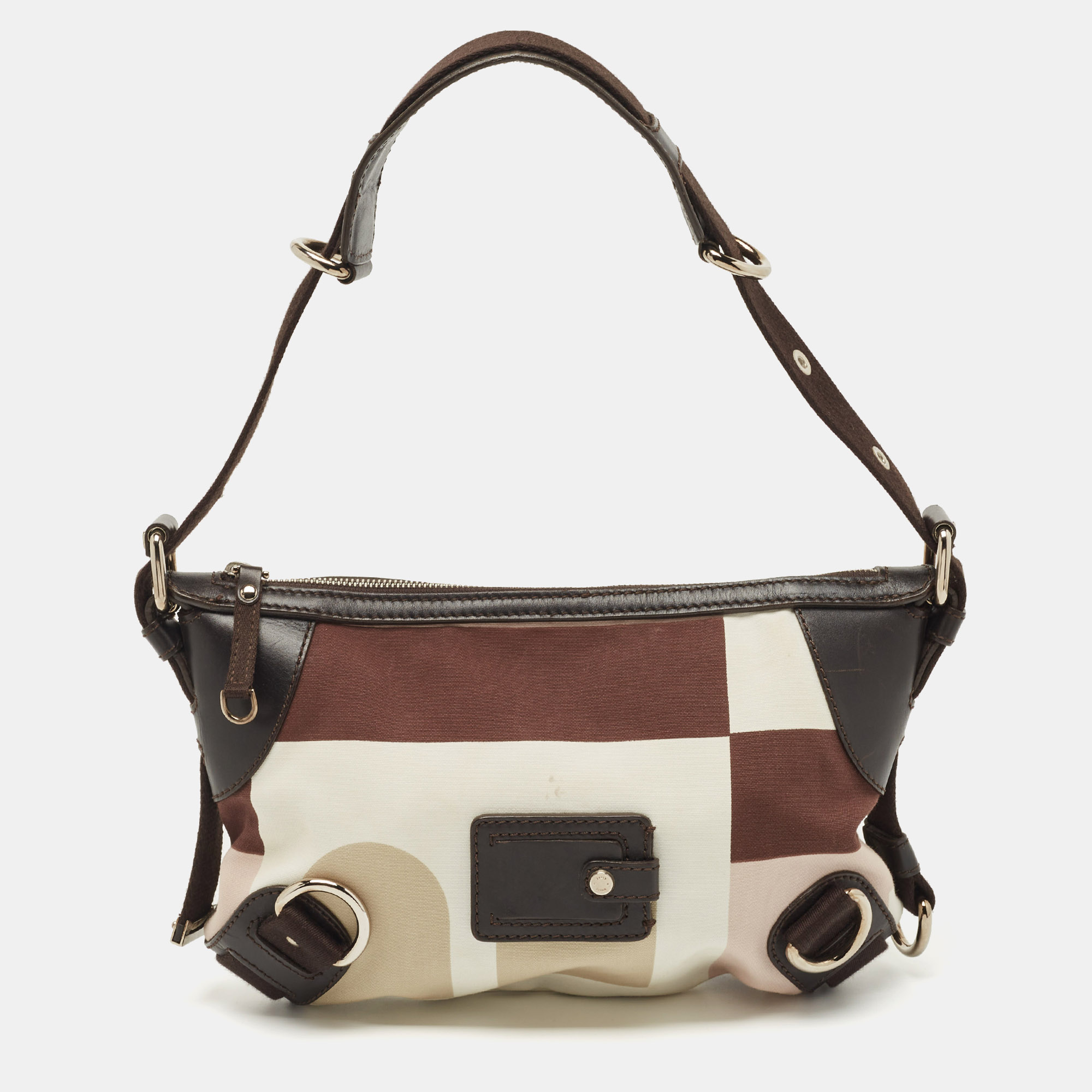 Pre-owned Bally Multicolor Canvas And Leather Shoulder Bag