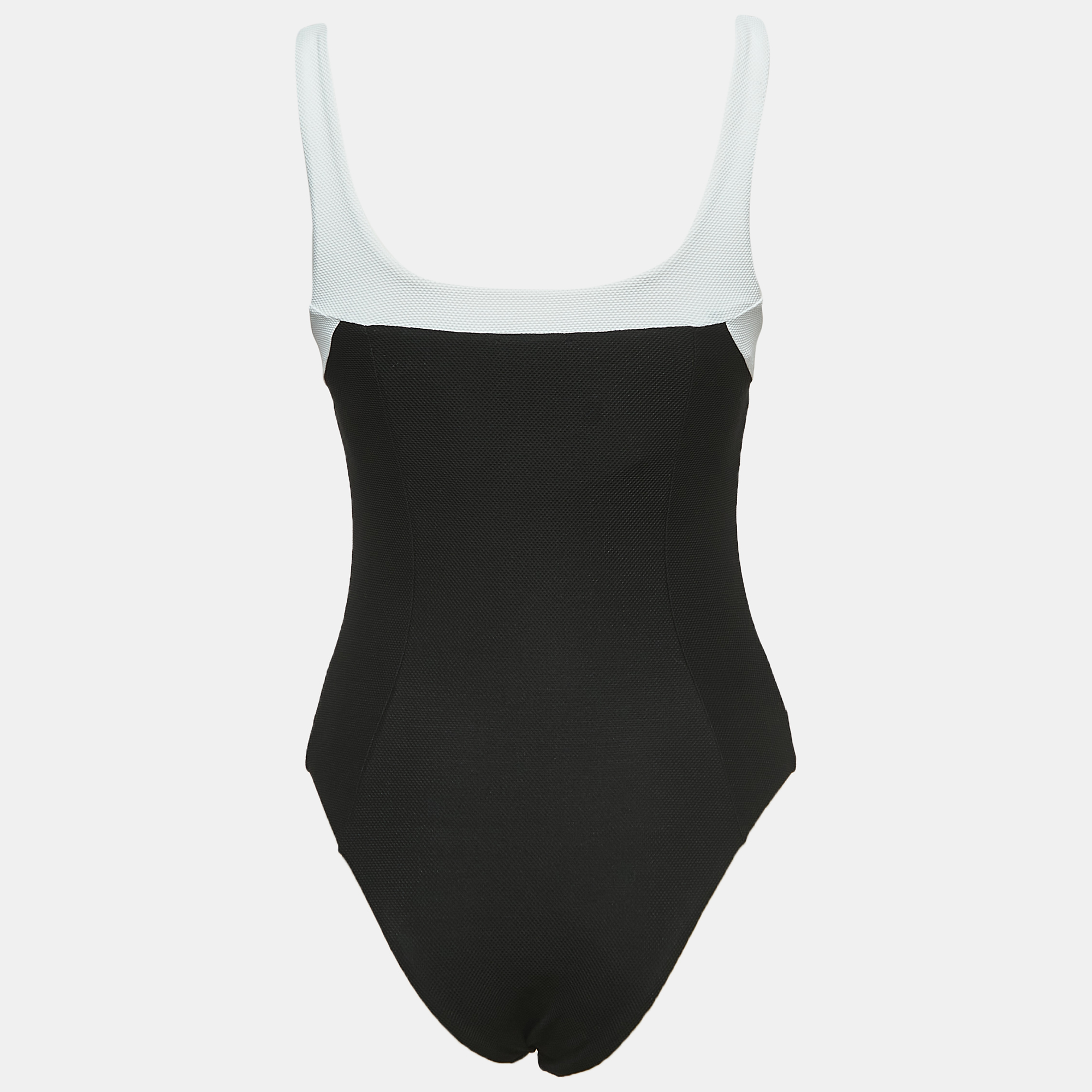 

Balmain Black Jersey Button Detailed Swimsuit