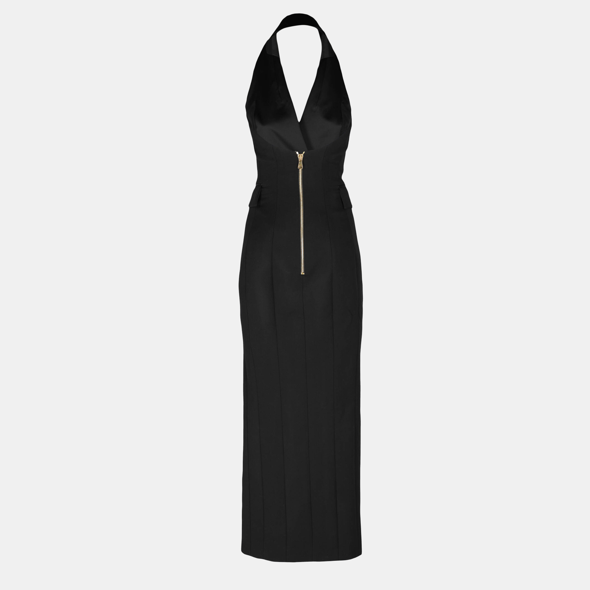 

Balmain Women's Wool Long Dress - Black