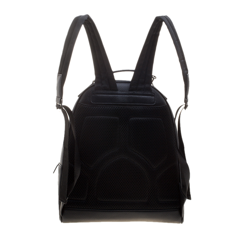 balmain backpack leather