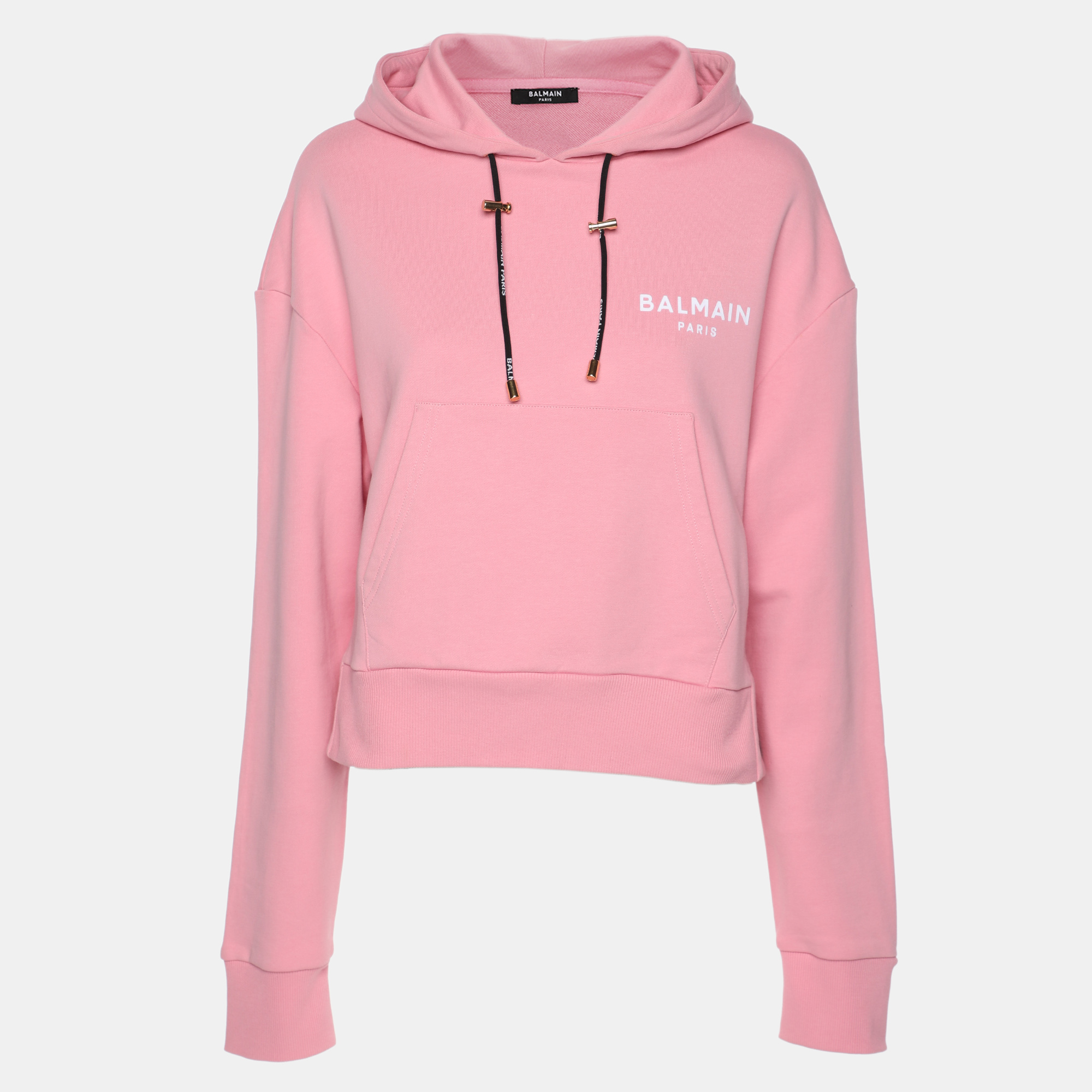 

Balmain Pink Cotton Hoodie M