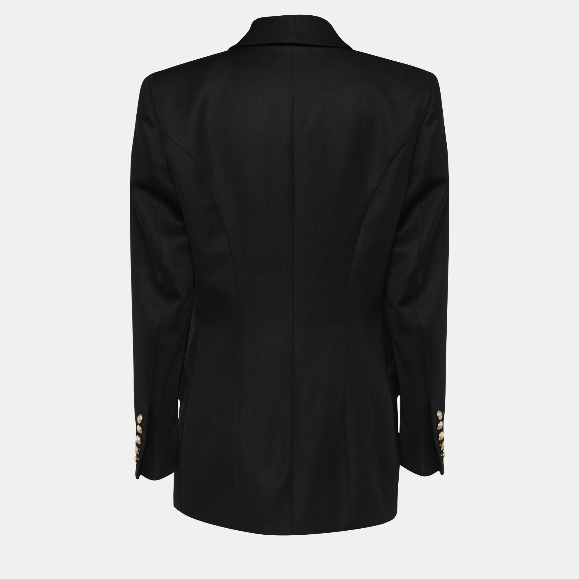 

Balmain Black Wool Double Breasted Blazer
