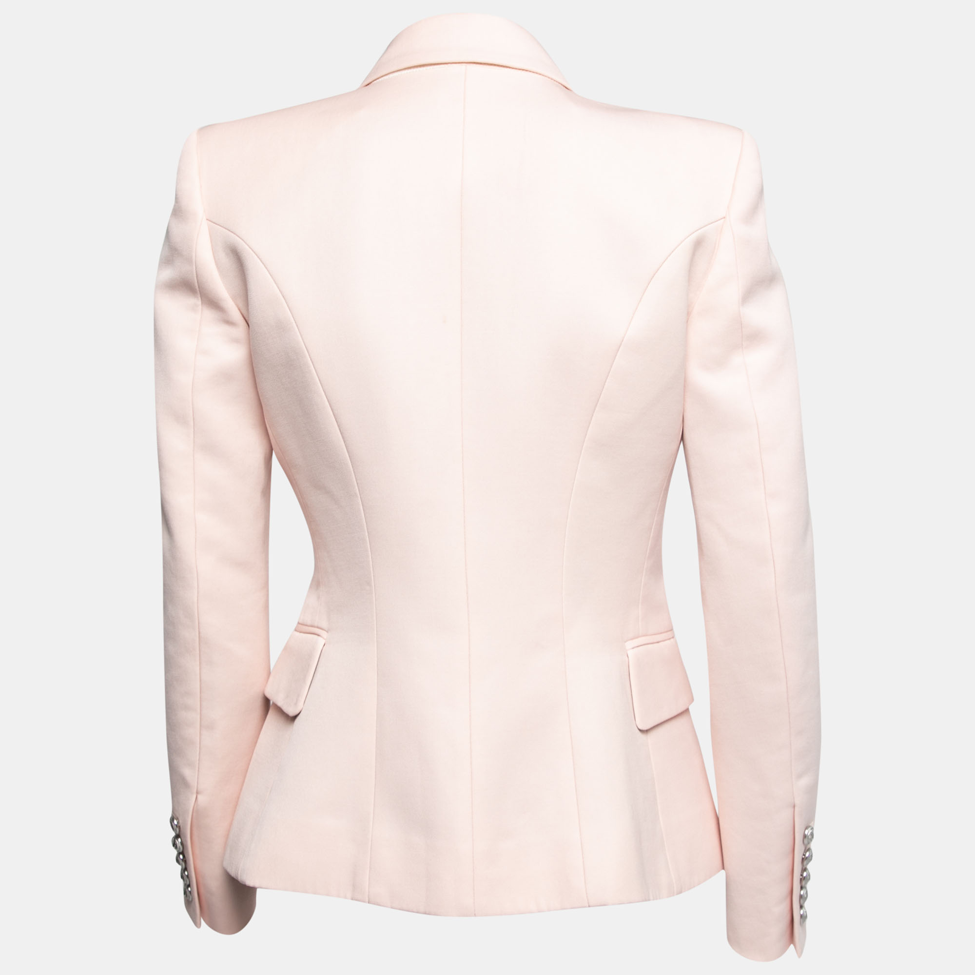 

Balmain Pink Wool Double Breasted Blazer