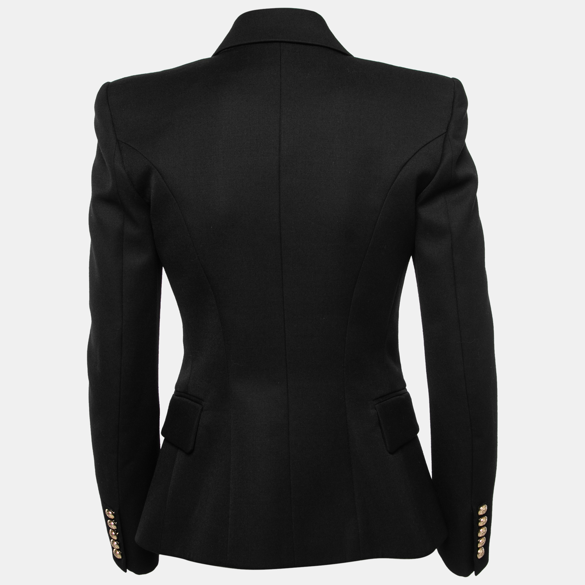 

Balmain Black Wool Double-Breasted Blazer
