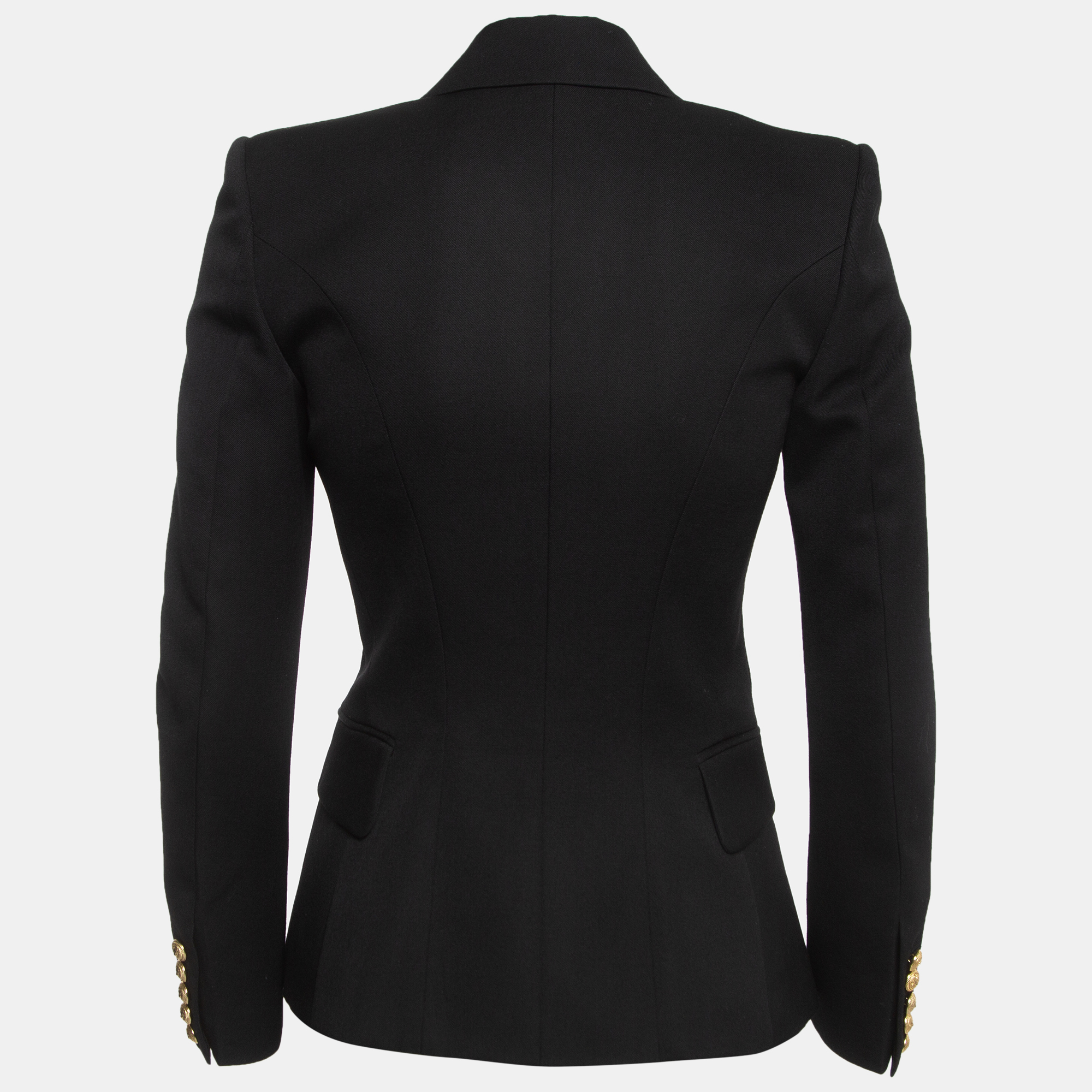 

Balmain Black Wool Double Breasted Blazer