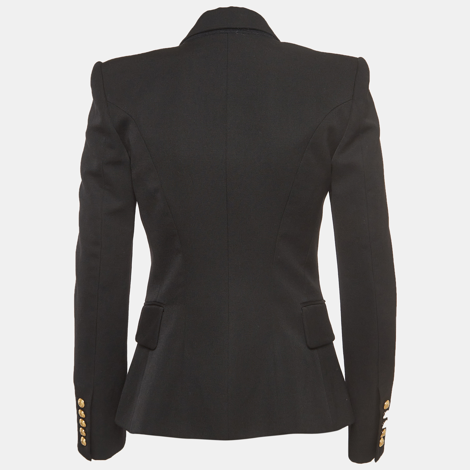 

Balmain Black Wool Double-Breasted Blazer
