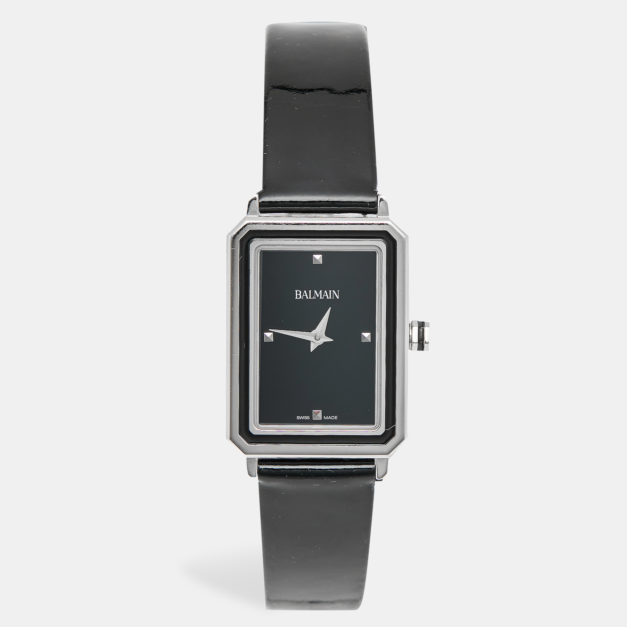 

Balmain Eirini B4391.32.66 Black Dial Stainless Steel Patent Leather Women's Wristwatch