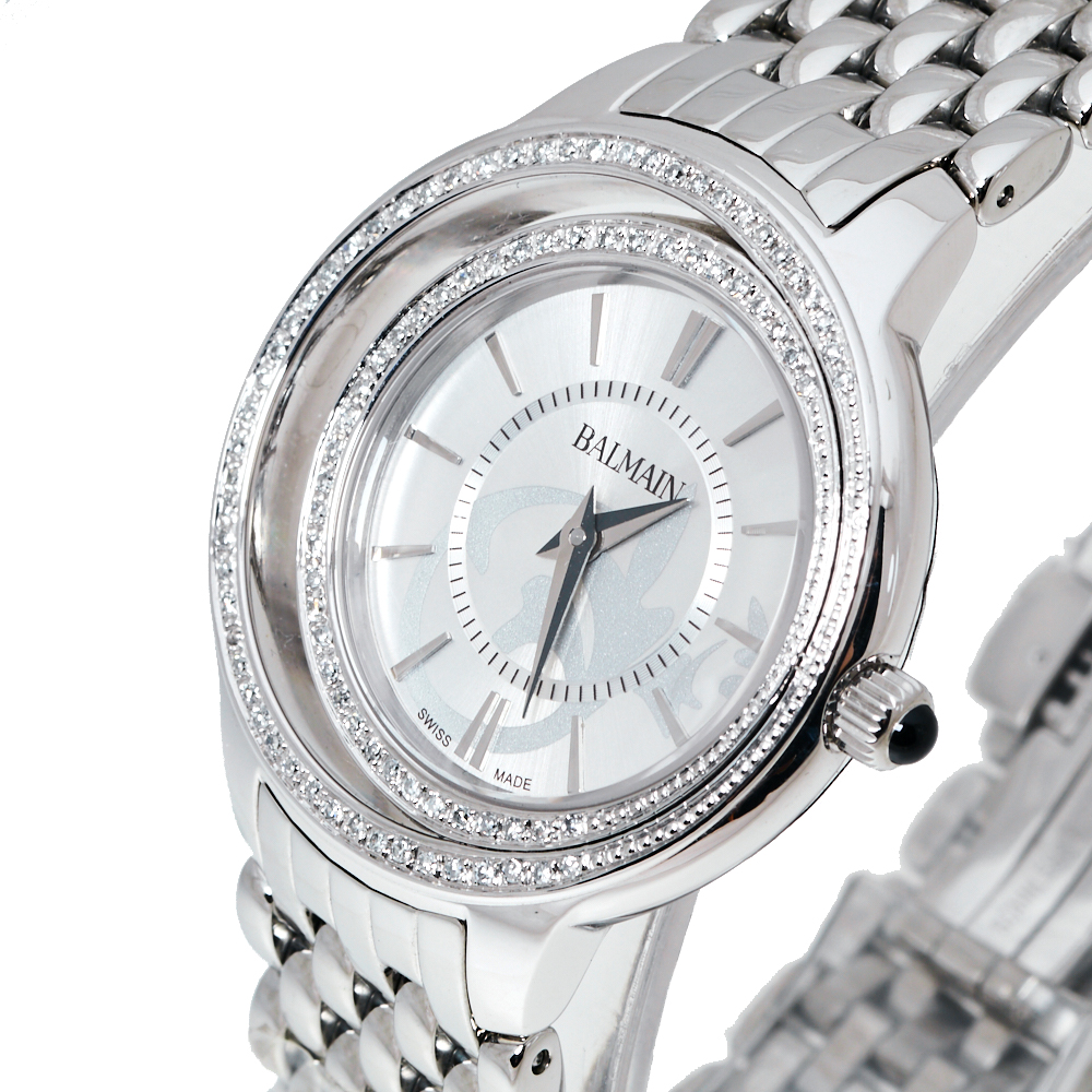 

Balmain Silver Stainless Steel Diamond Eclipse