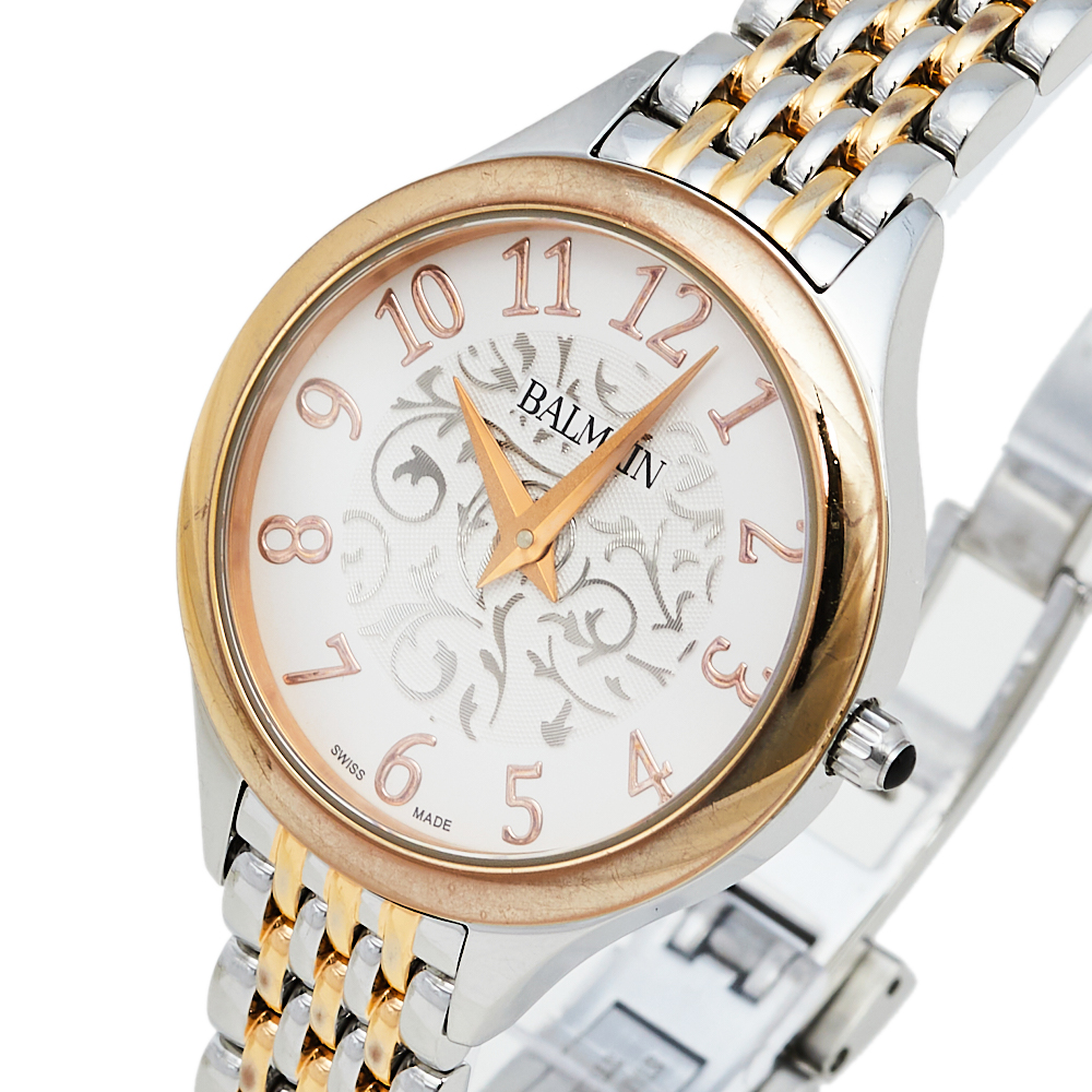 

Balmain White Two-Tone Stainless Steel Balmain De Balmain II Mini Women's Wristwatch