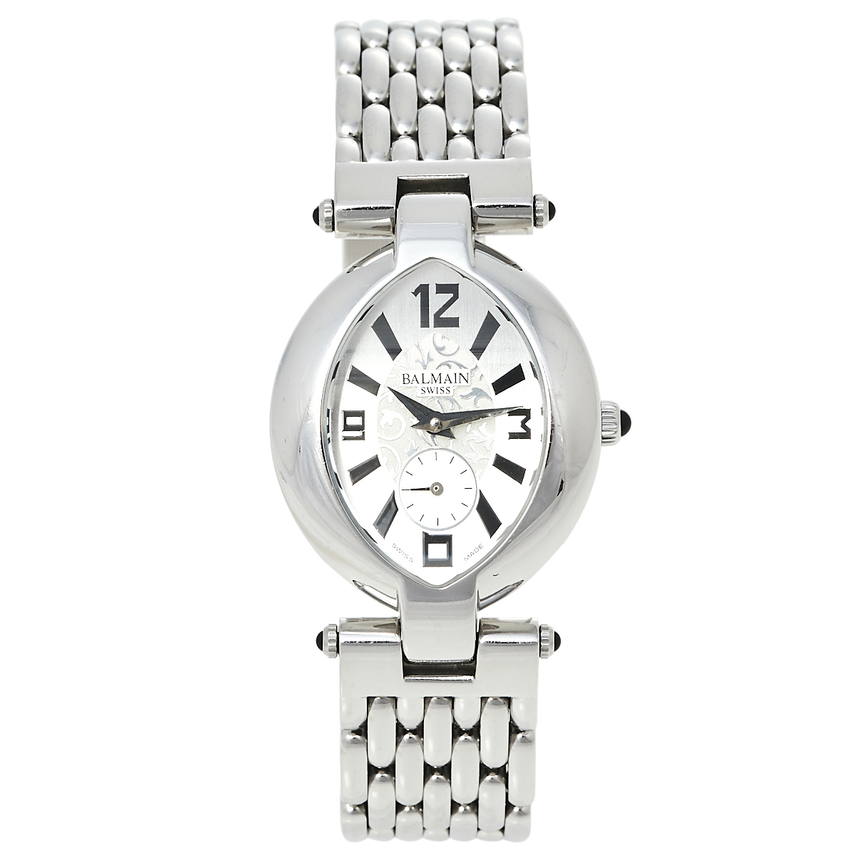 Click to view more detailed imagery on our partner's website Pre-owned Balmain Silver Stainless Steel Excessive 3731 Women's Wristwatch 28 Mm