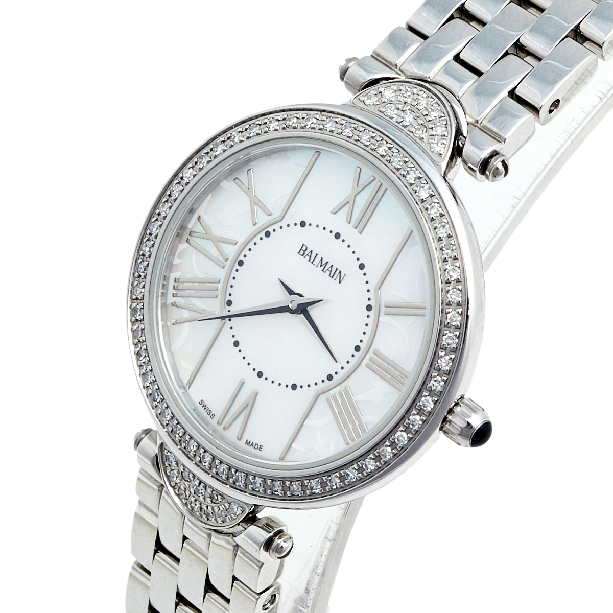 

Balmain Mother of Pearl Stainless Steel Haute Elegance, White