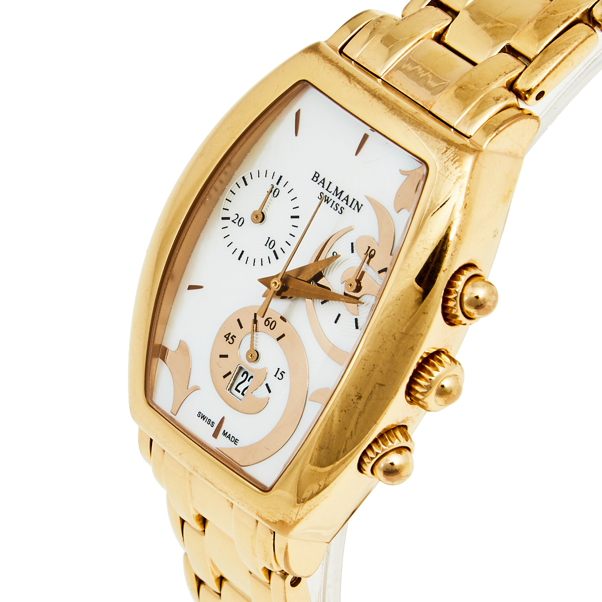 

Balmain Mother Of Pearl Rose Gold Plated Stainless Steel Arcade B5719.33.84 Women's Wristwatch