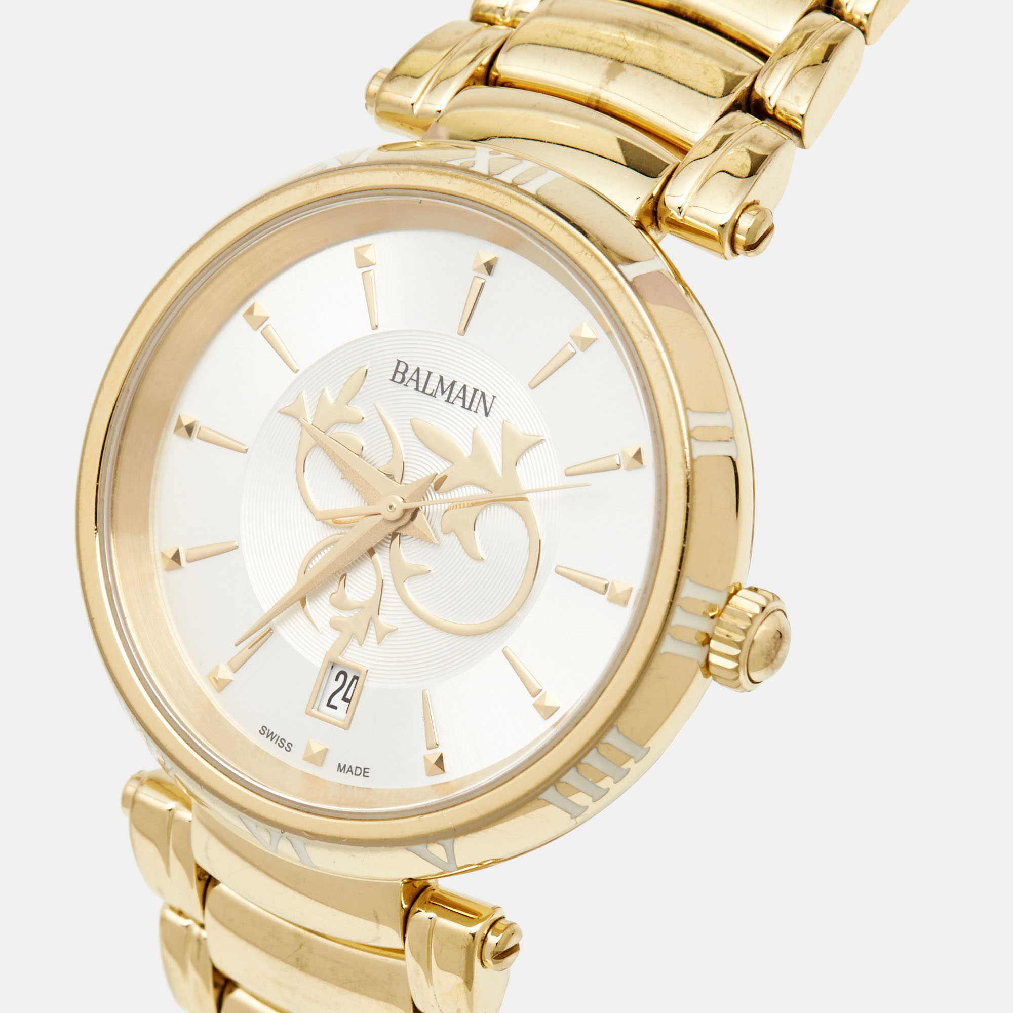 

Balmain SIlver Gold Plated Stainless Steel Classica B.4070.33.16 Women's Wristwatch