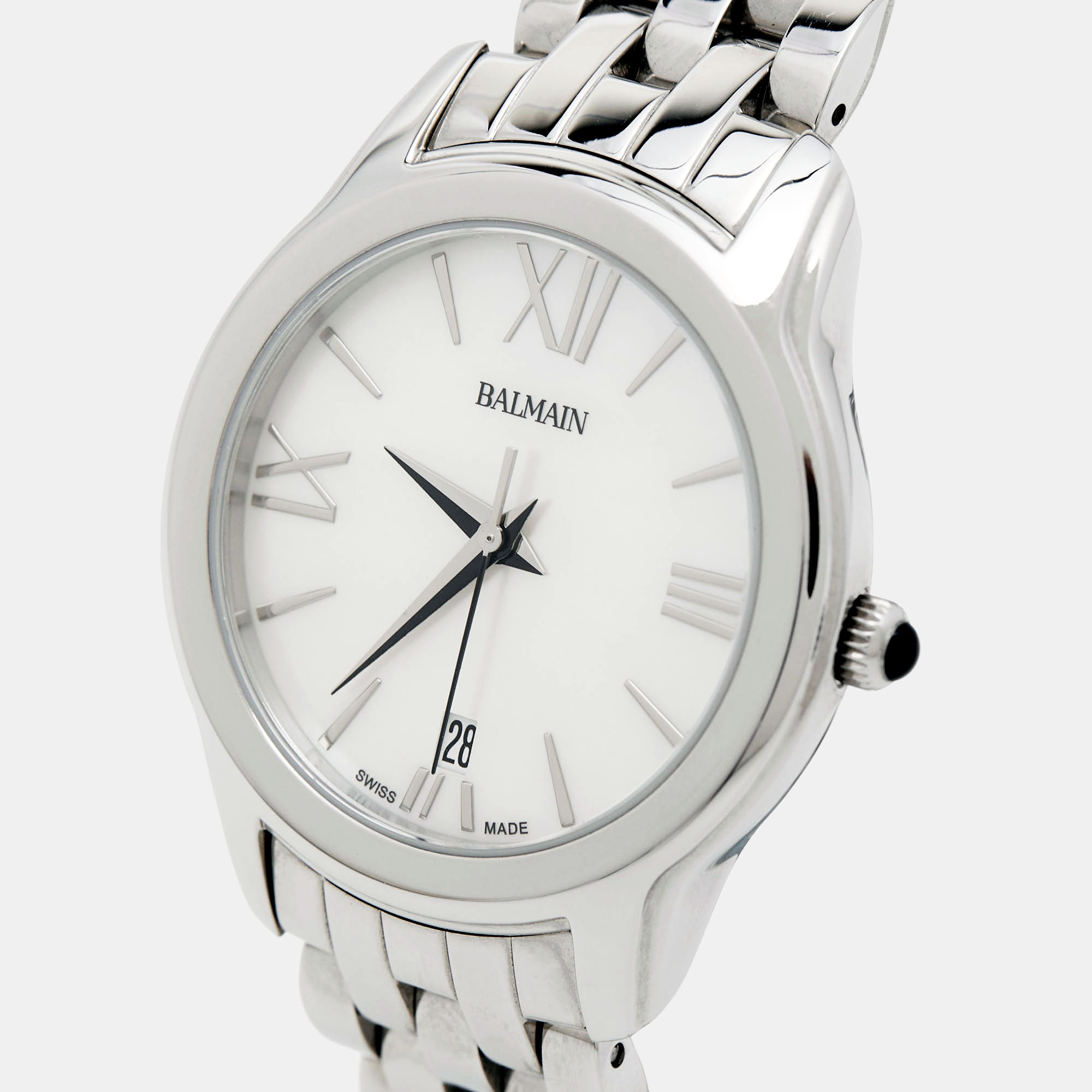 

Balmain Mother of Pearl Stainless Steel Tradition B1891.33.82 Women's Wristwatch, White