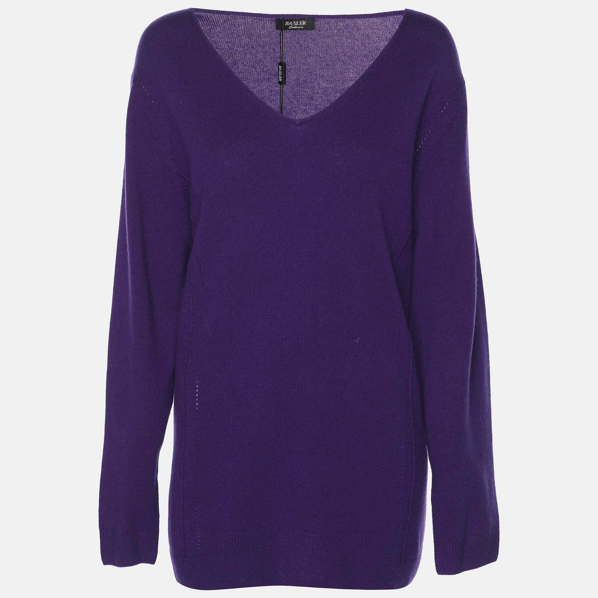 

Basler Purple Cashmere V Neck Sweater XL