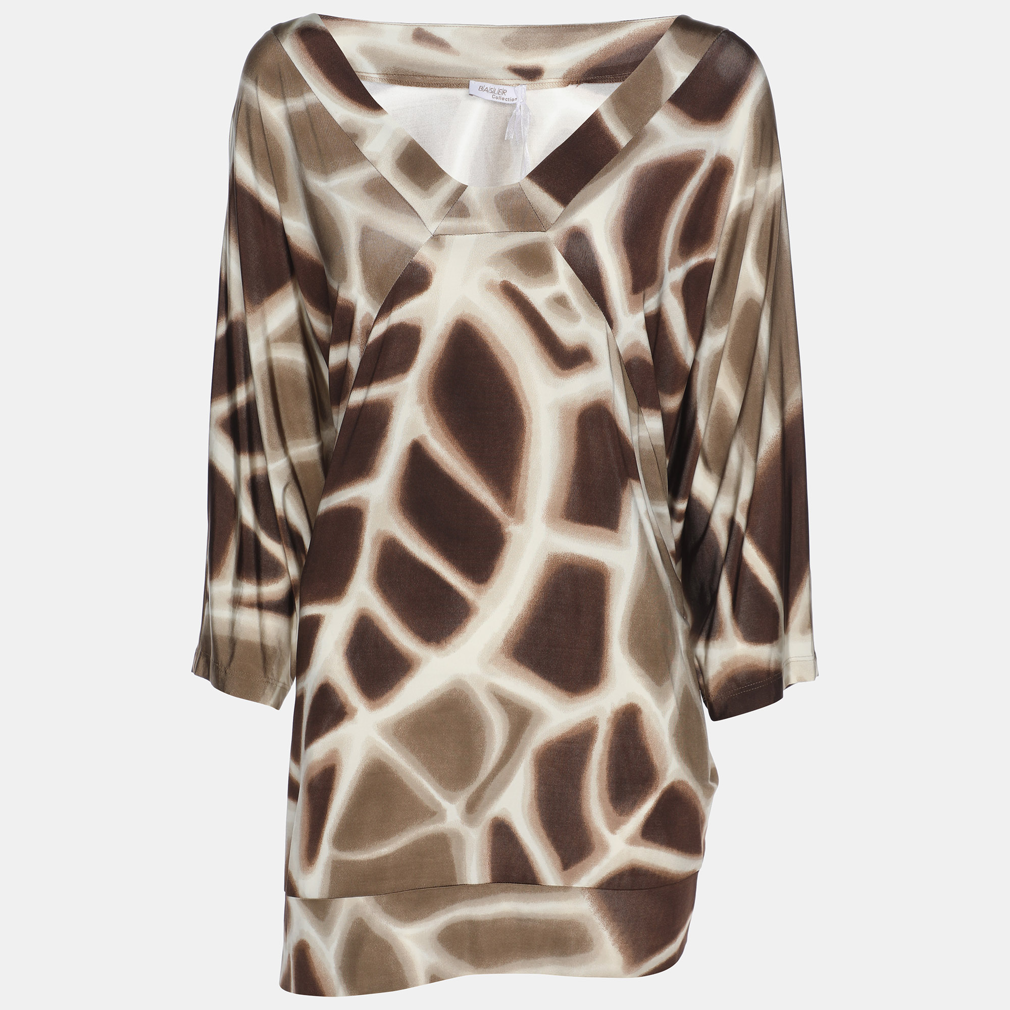 

Basler Brown Printed Jersey Top XXL