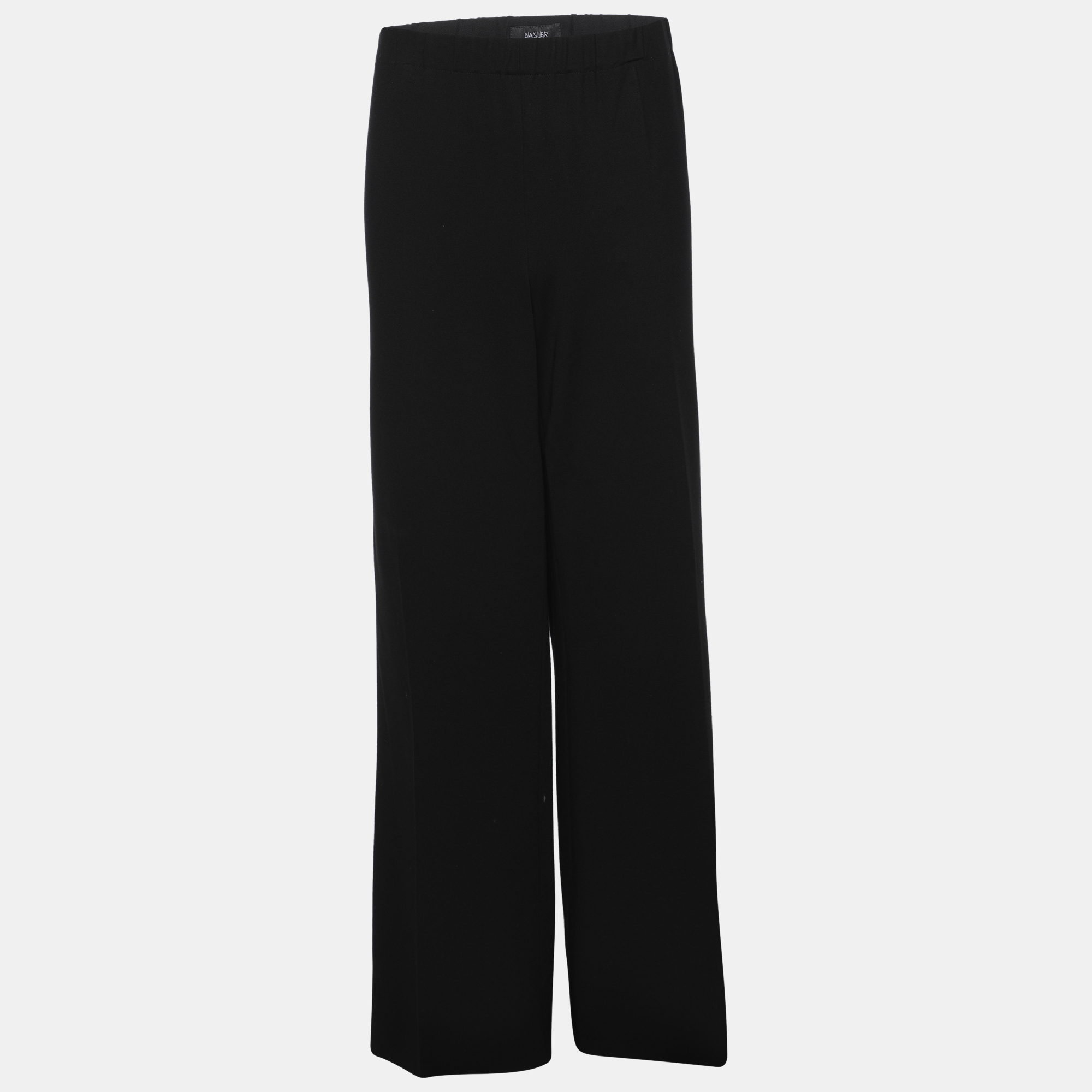 Pre-owned Basler Black Jersey Trousers Xl