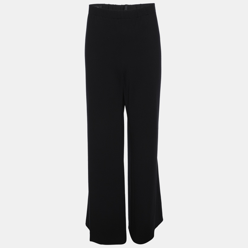 Pre-owned Basler Navy Blue Jersey Trousers Xxl
