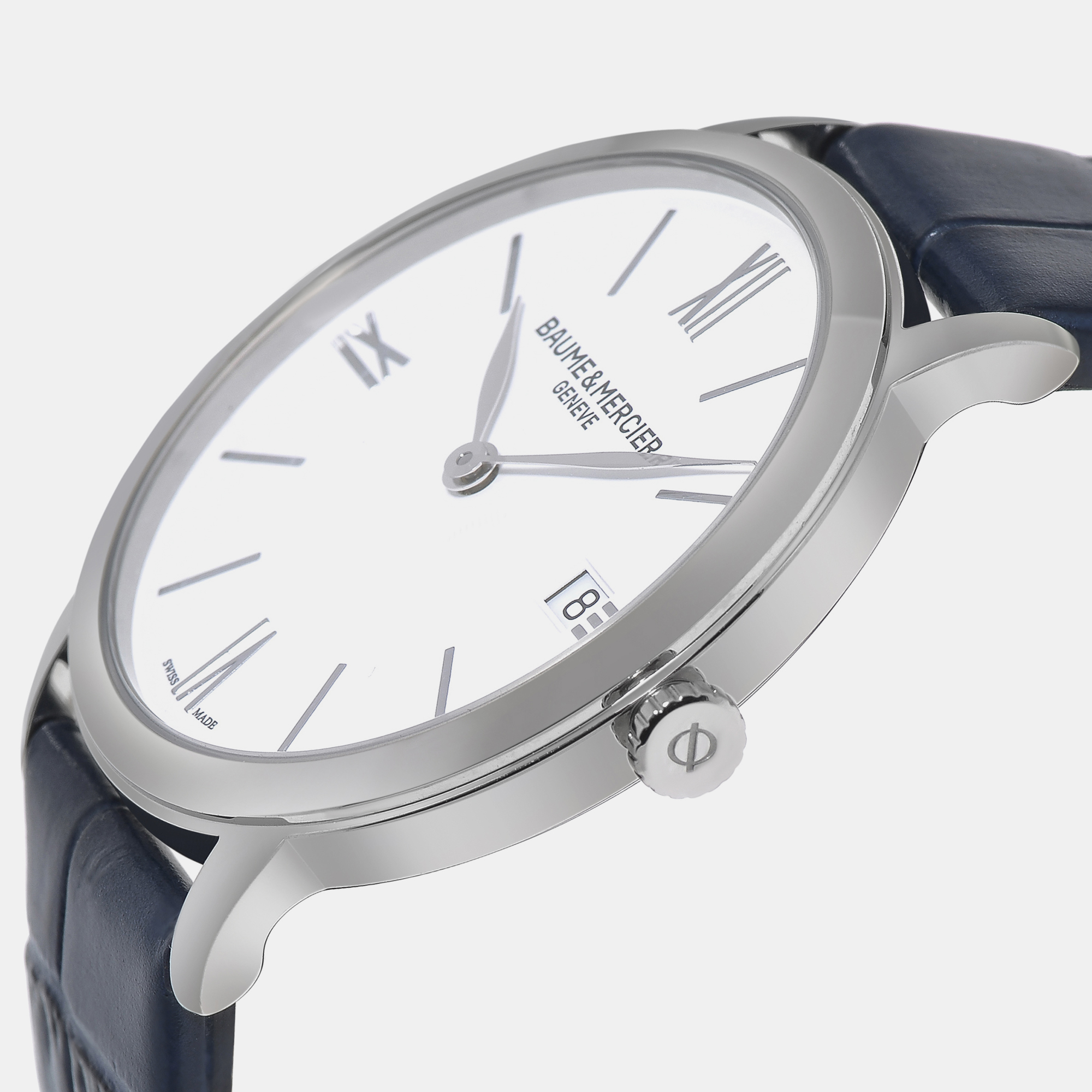 

Baume & Mercier Classima Date Stainless Steel Quartz Women's Watch, White