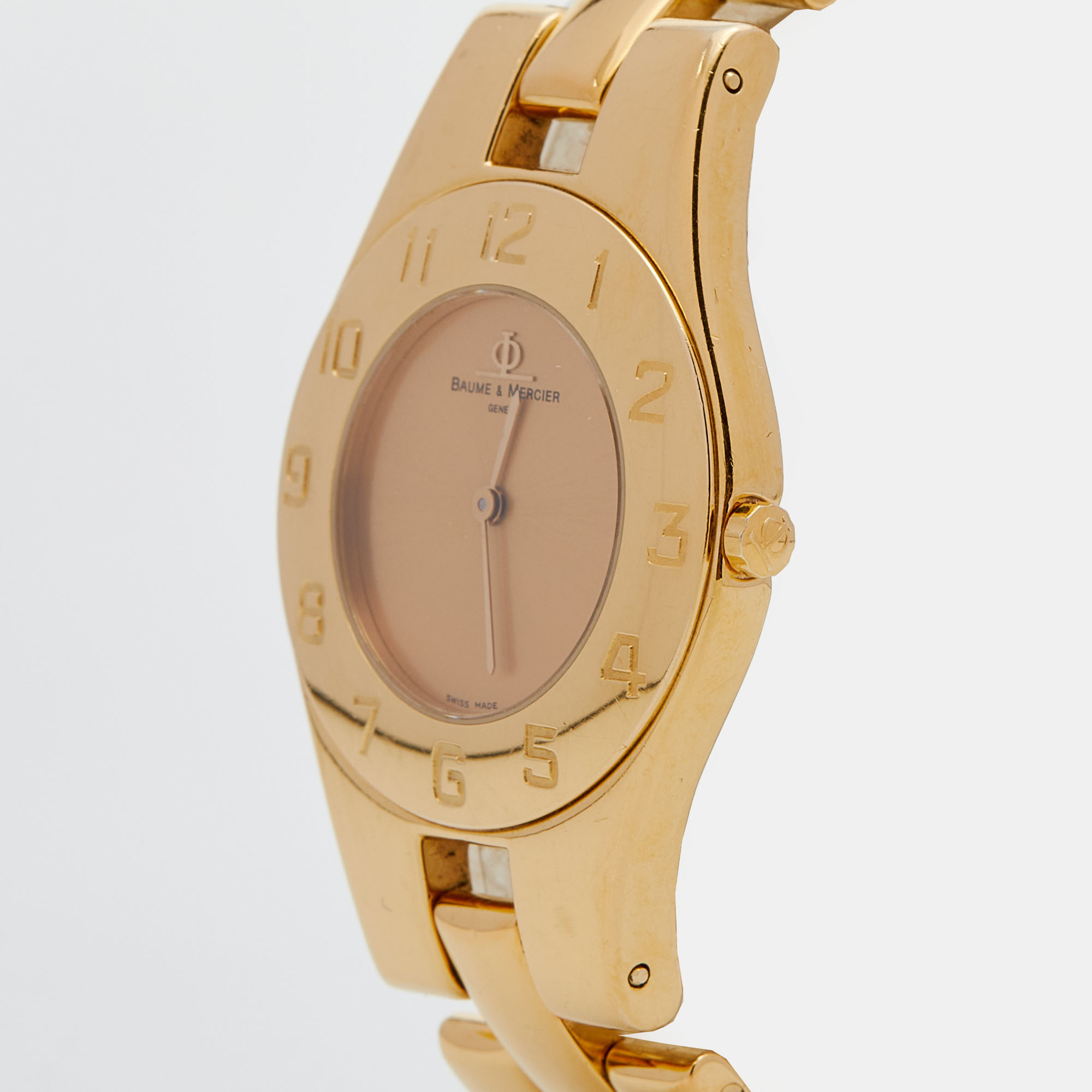 

Baume & Mercier Champagne Yellow Gold Plated Stainless Steel
