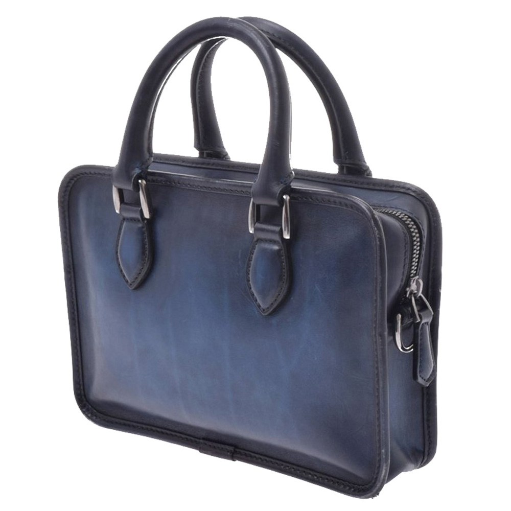 

Berluti Blue Leather Anjuur Mini Shoulder Bag