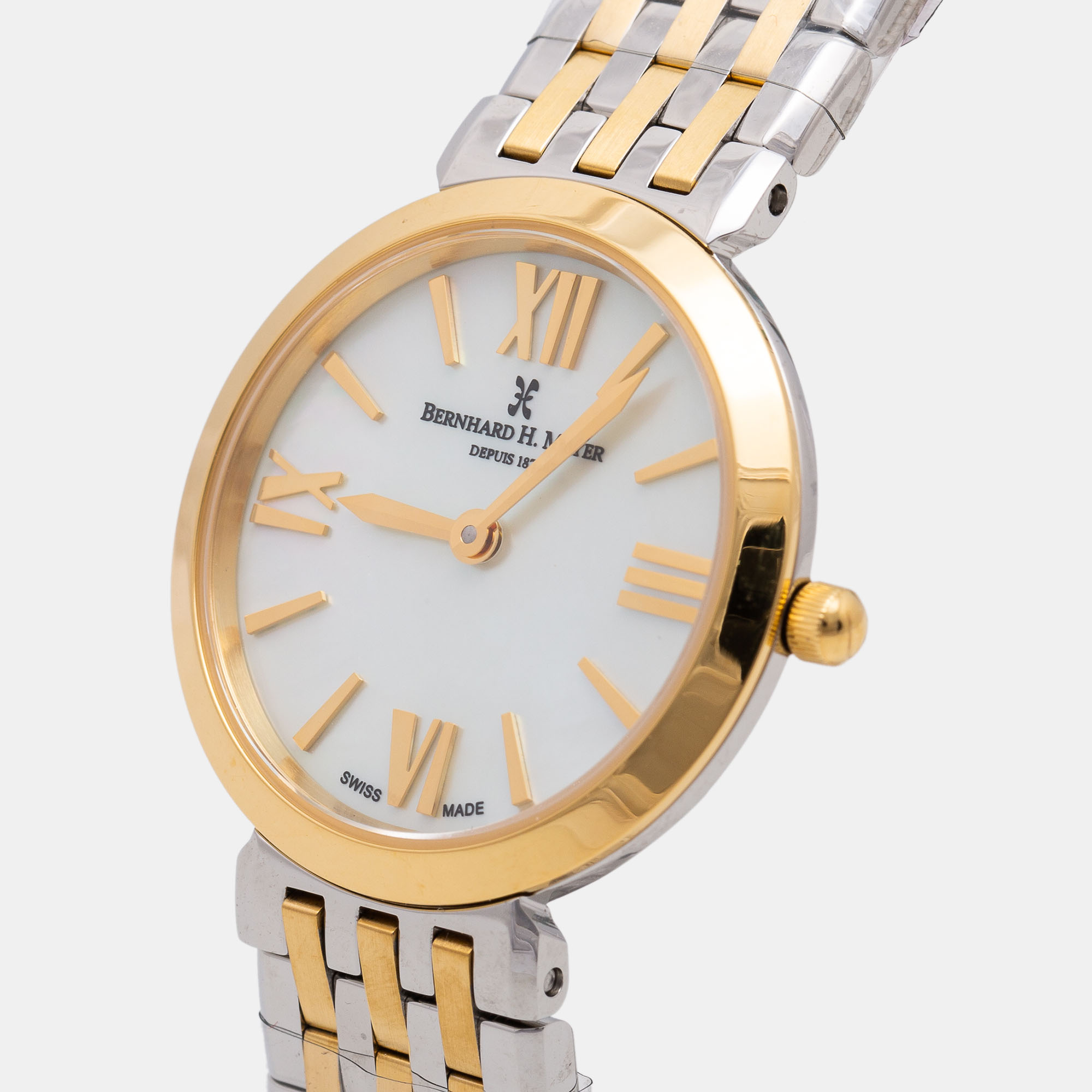 

Bernhard H. Mayer Mother of Pearl Two Tone Stainless Steel Thalia, White