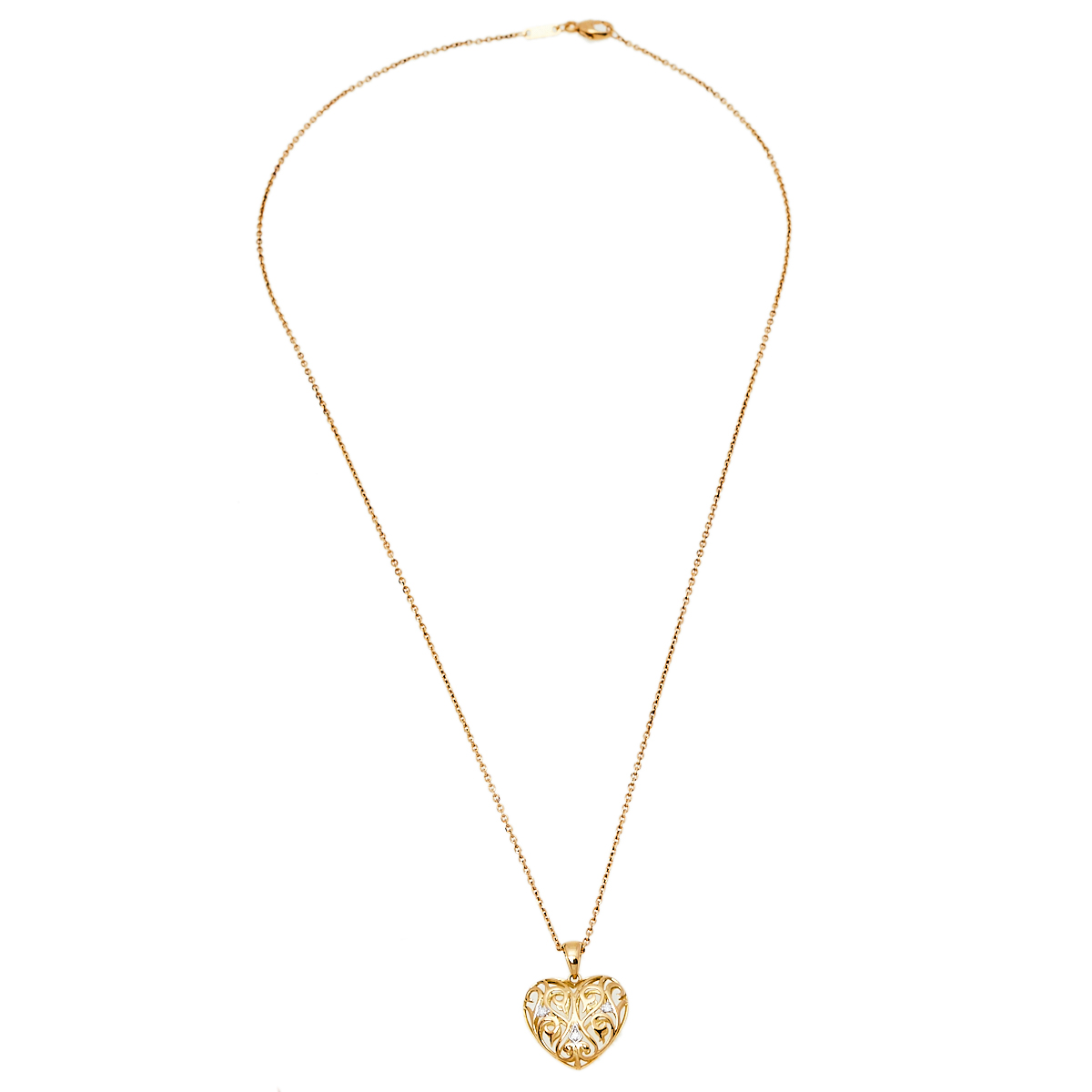 

Bernhard H. Mayer Clara Diamond 18K Yellow Gold Heart Pendant