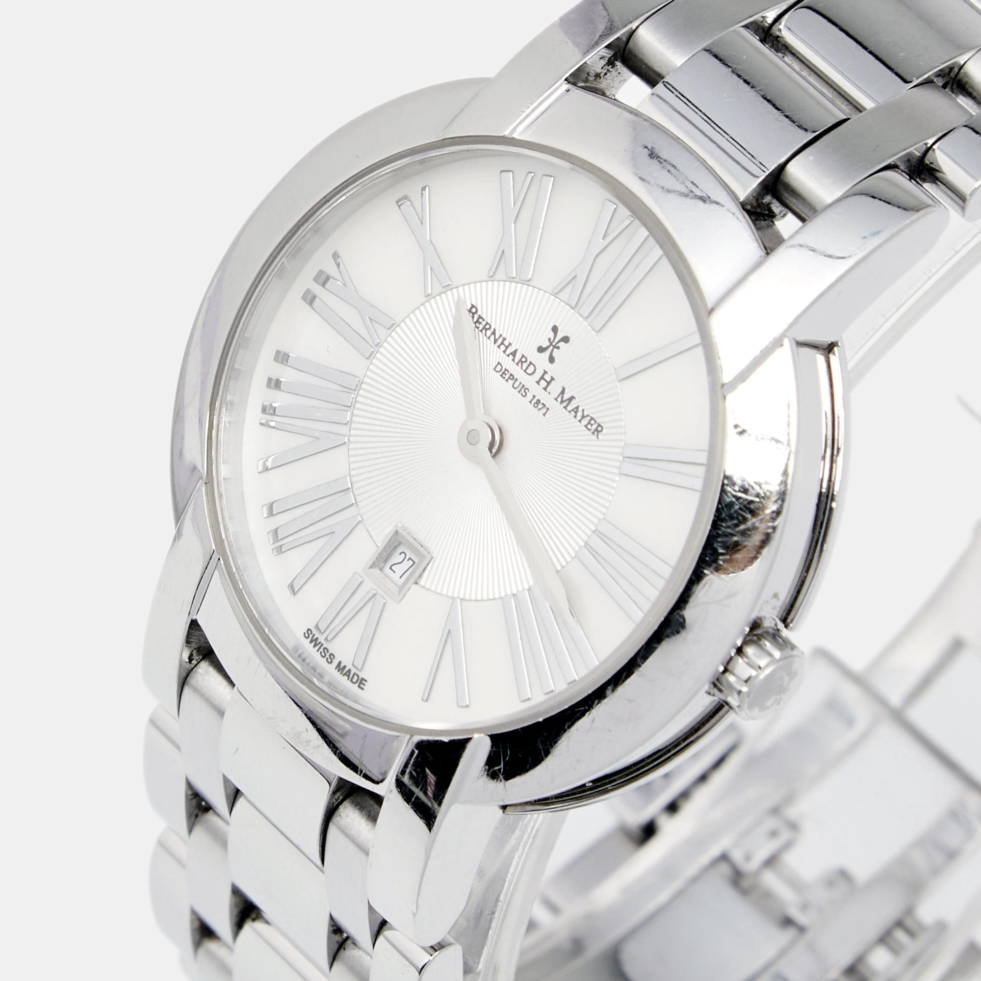 

Bernhard H. Mayer Mother Of Pearl Stainless Steel La Perle, Silver