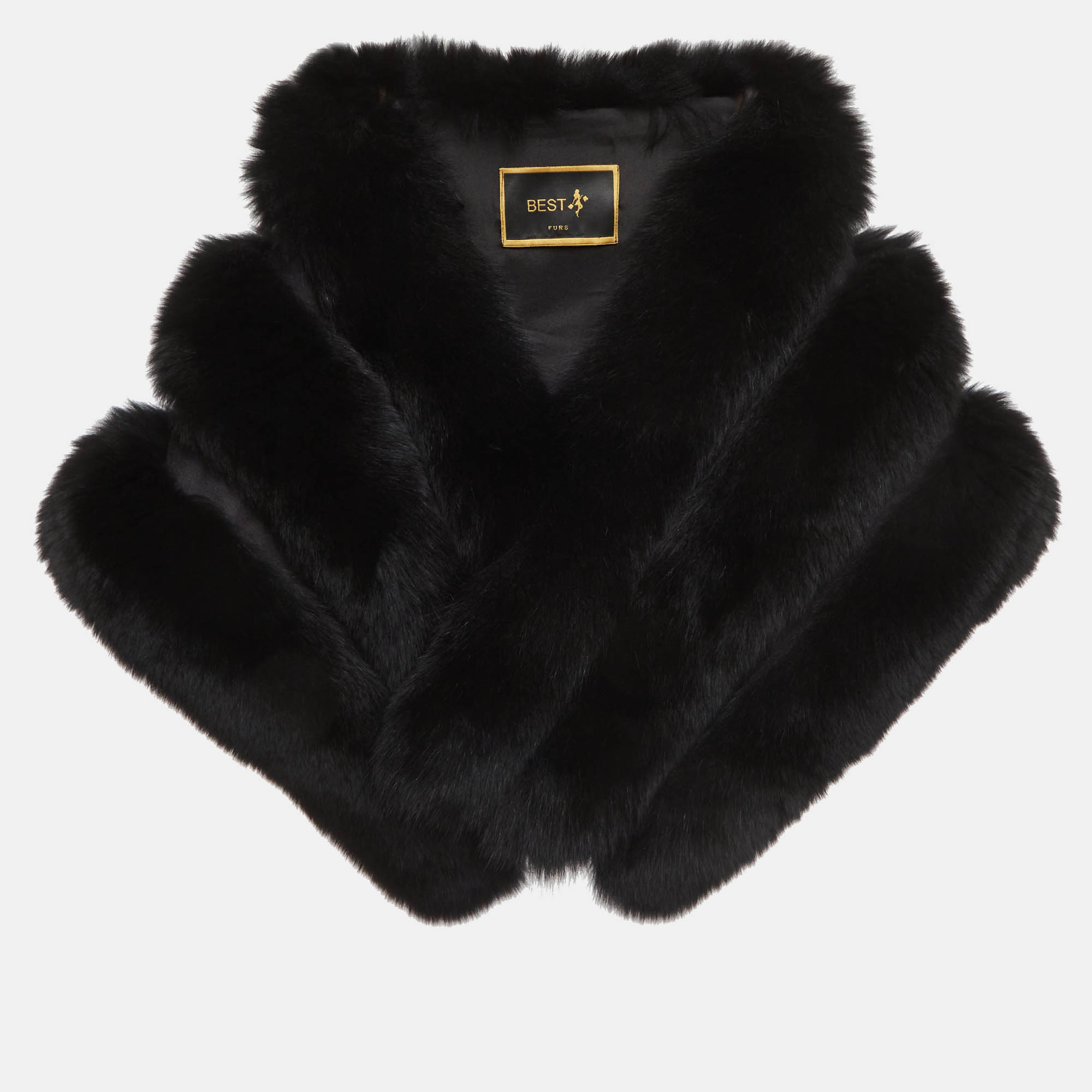 

Best Furs Black Real Fur Scarf