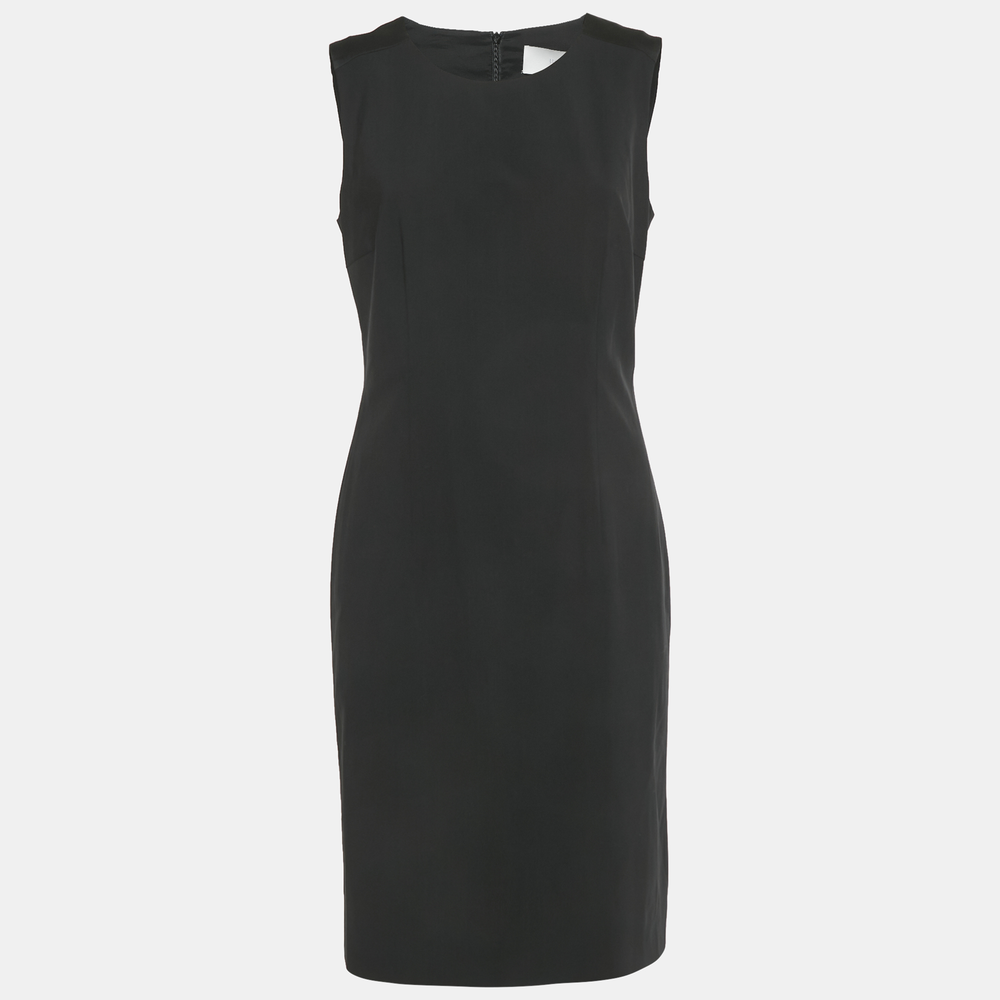 Click to view more detailed imagery on our partner's website Pre-owned Boss By Hugo Boss Black Wool Sheath Dress M