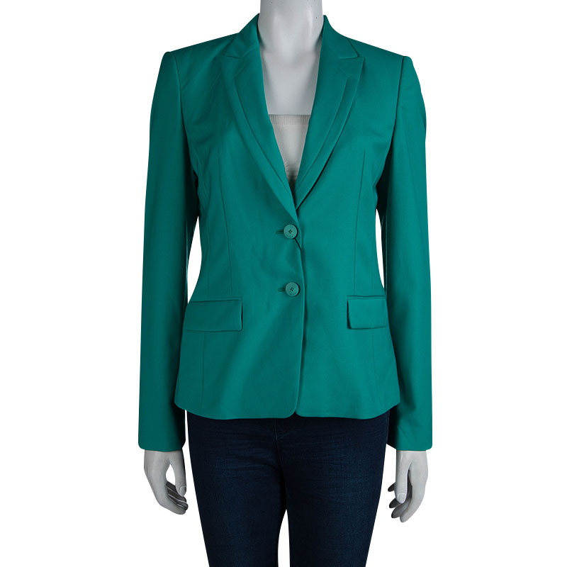 

Boss By Hugo Boss Turquoise Wool Jaelle Blazer, Green