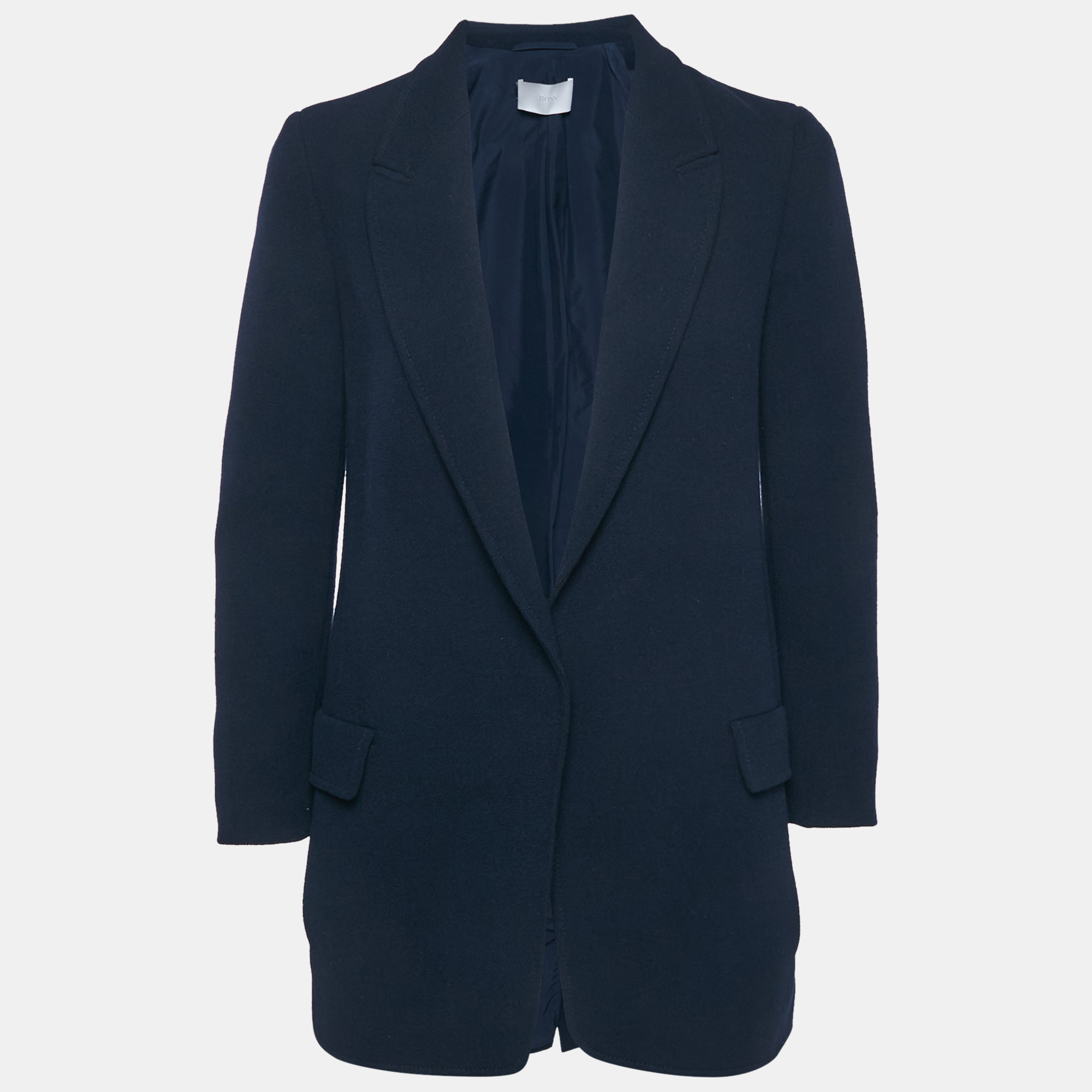 

Boss By Hugo Boss Navy Blue Knit Single Breasted Blazer S