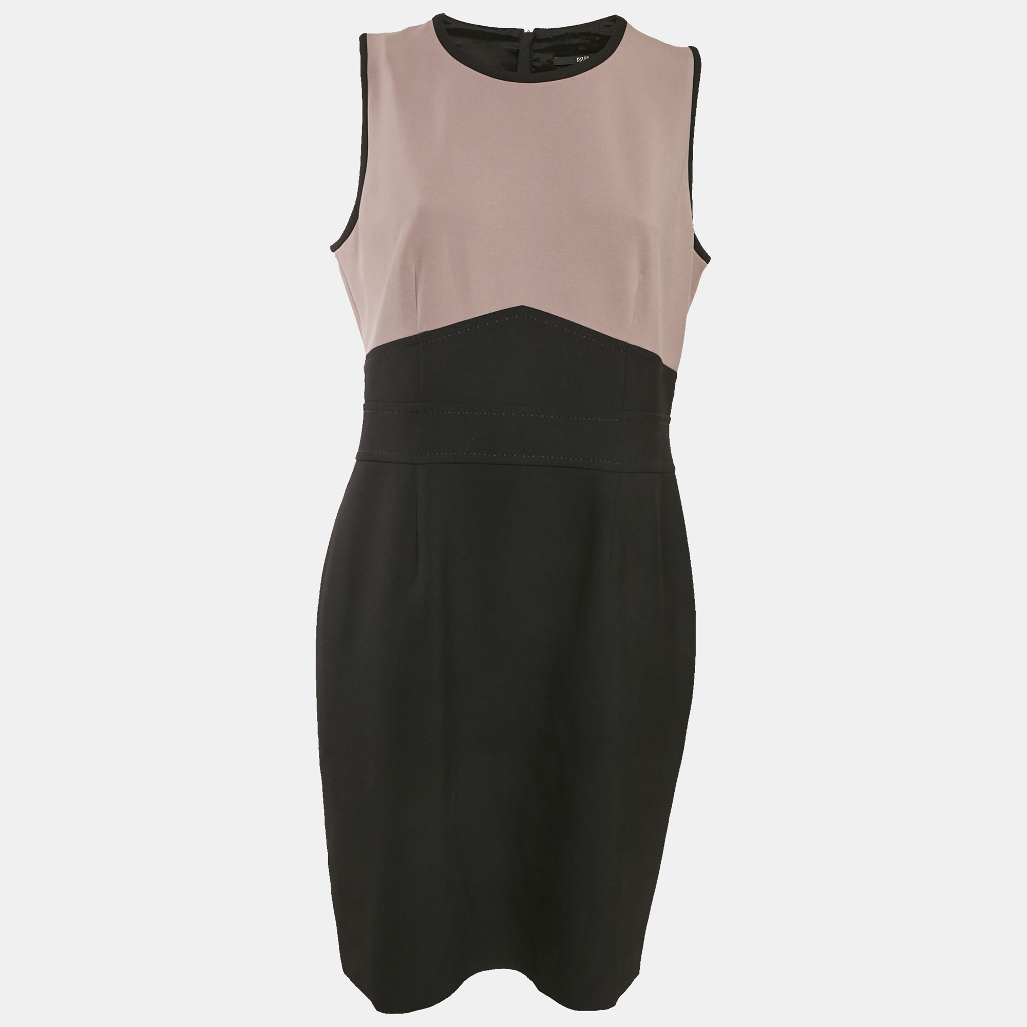 

Boss by Hugo Boss Black/Purple Crepe Sleeveless Dalota Short Dress L
