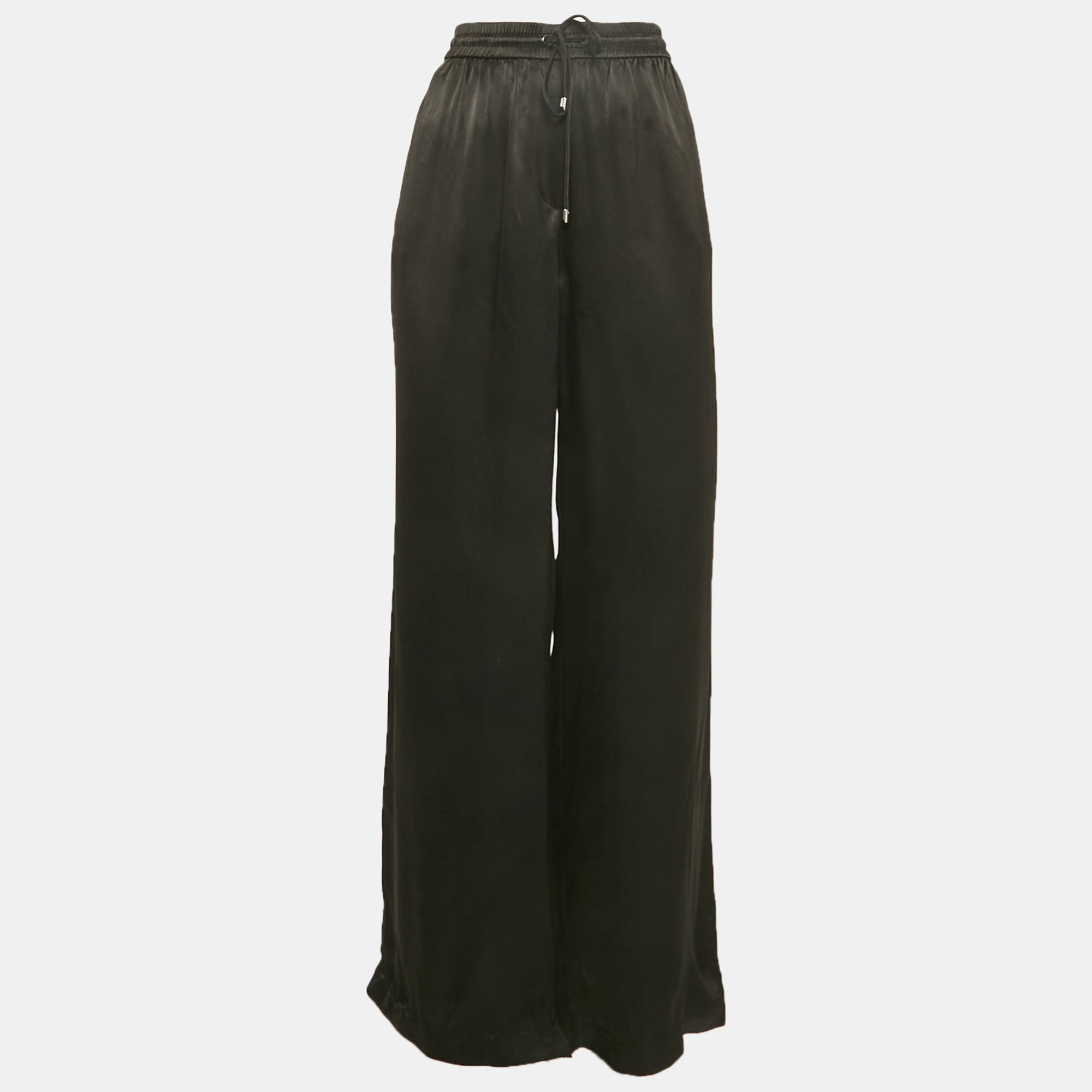 

Boss By Hugo Boss Black Satin Tavati Trousers M