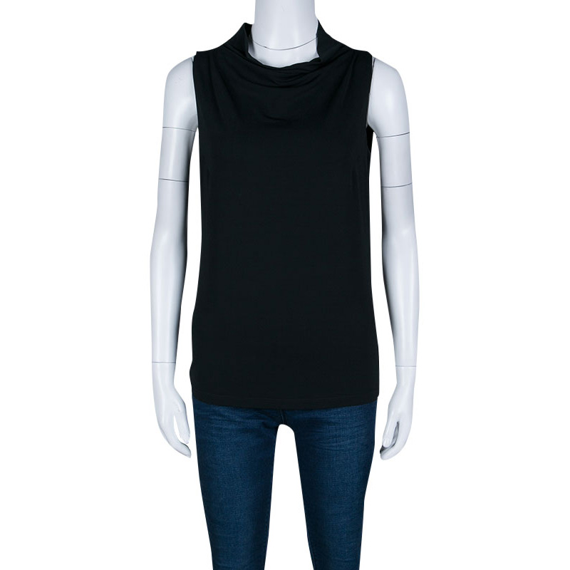 

Boss By Hugo Boss Black Knit High Cowl Neck Sleeveless Top