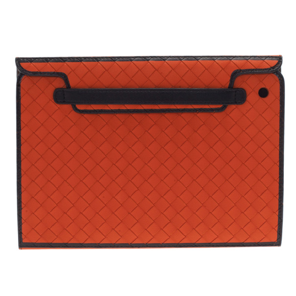 مملوكة مسبقًا Bottega Veneta Orange Leather iPad Mini Cover