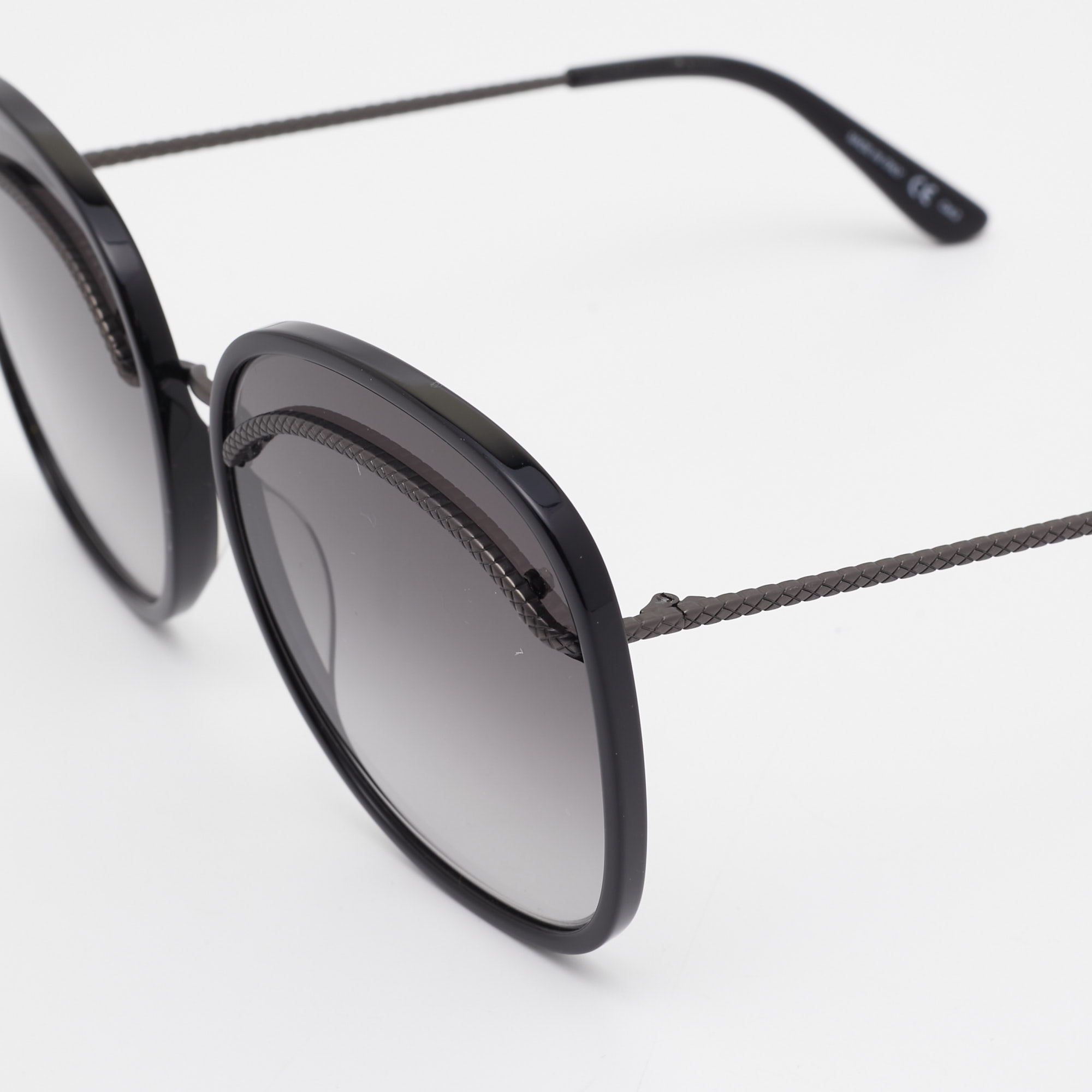 

Bottega Veneta Black BV0138S Round Sunglasses