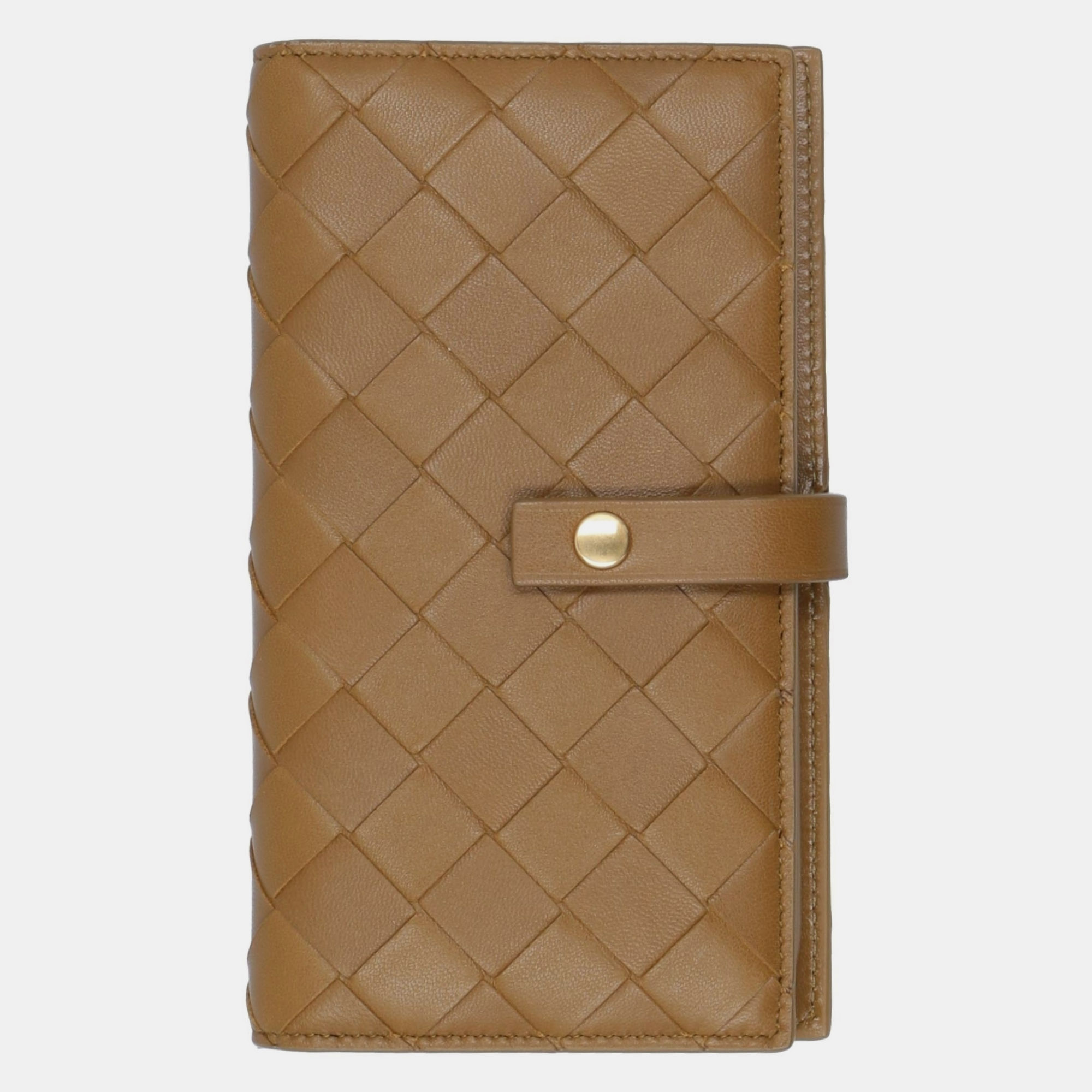 Pre-owned Bottega Veneta Leather Iphone 11 Pro Cover In Brown