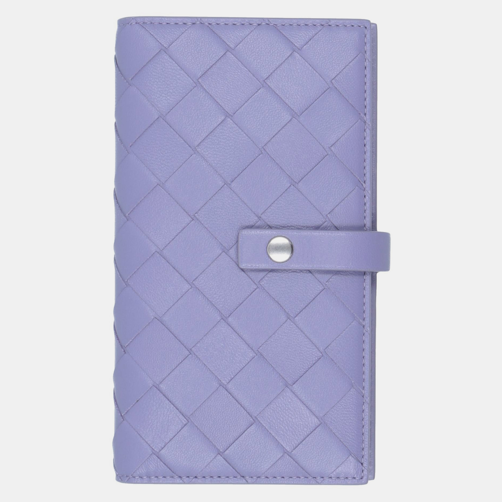 Pre-owned Bottega Veneta Leather Iphone 11 Pro Cover In Purple