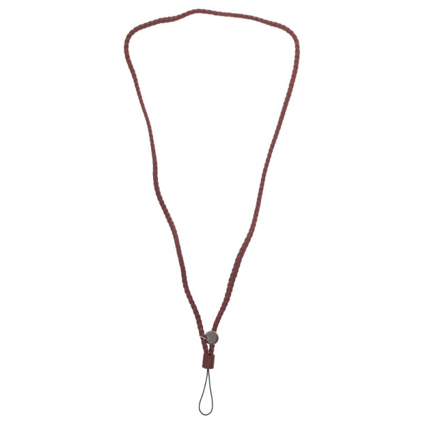 مملوكة مسبقًا Bottega Veneta Brown Intrecciato Leather Phone Strap