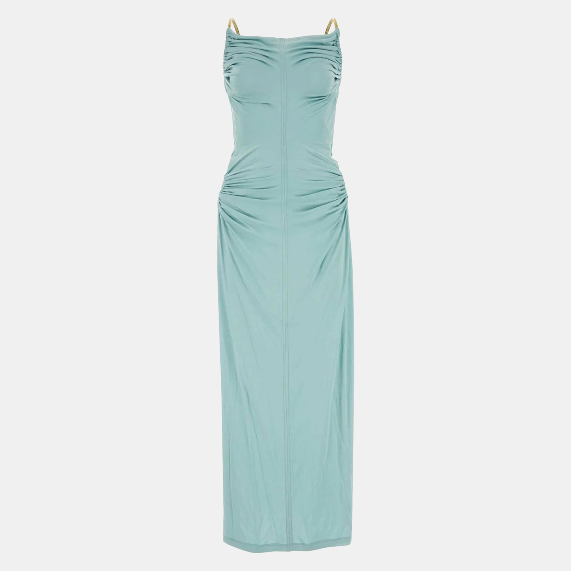 

Bottega Veneta Sea Green Viscose Long Dress, Blue